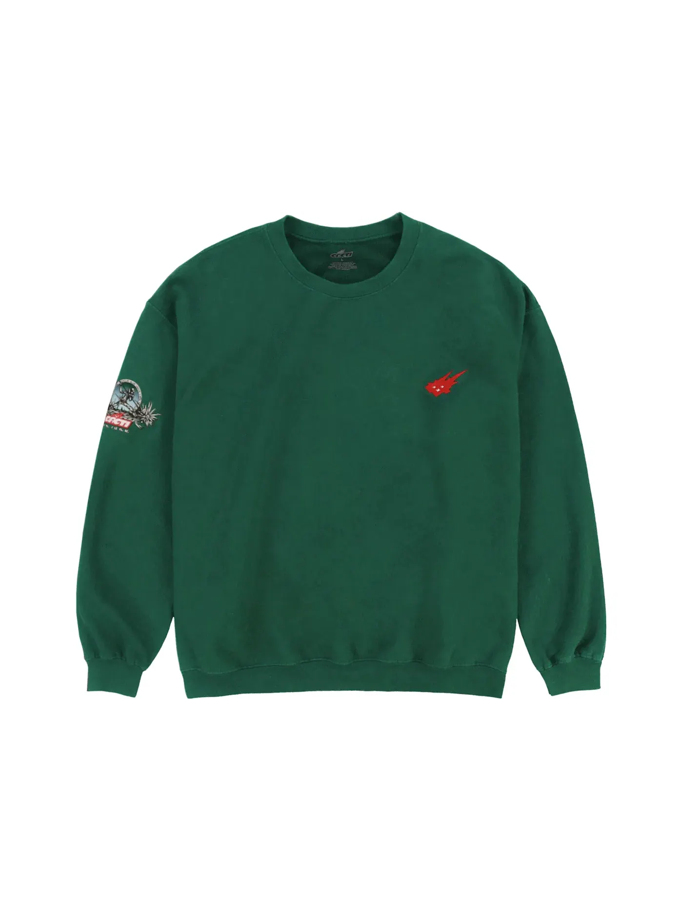 Мужской свитшот с принтом Cacti Icon Heritage Crewneck Travis Scott — изображение 1 из 2, зеленый