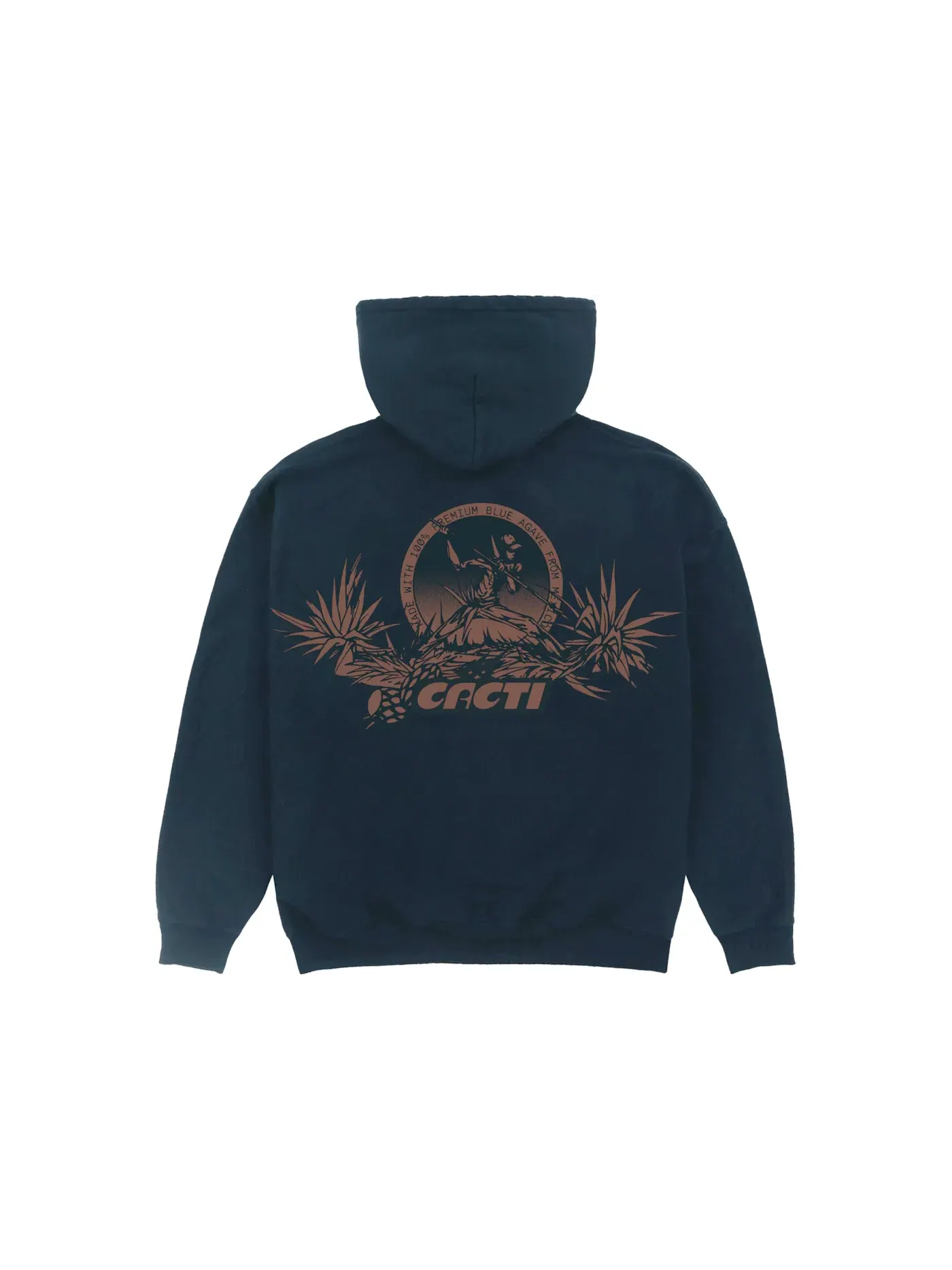 Мужской худи с принтом Cacti Icon Heritage Travis Scott — изображение 2 из 2, темно-синий