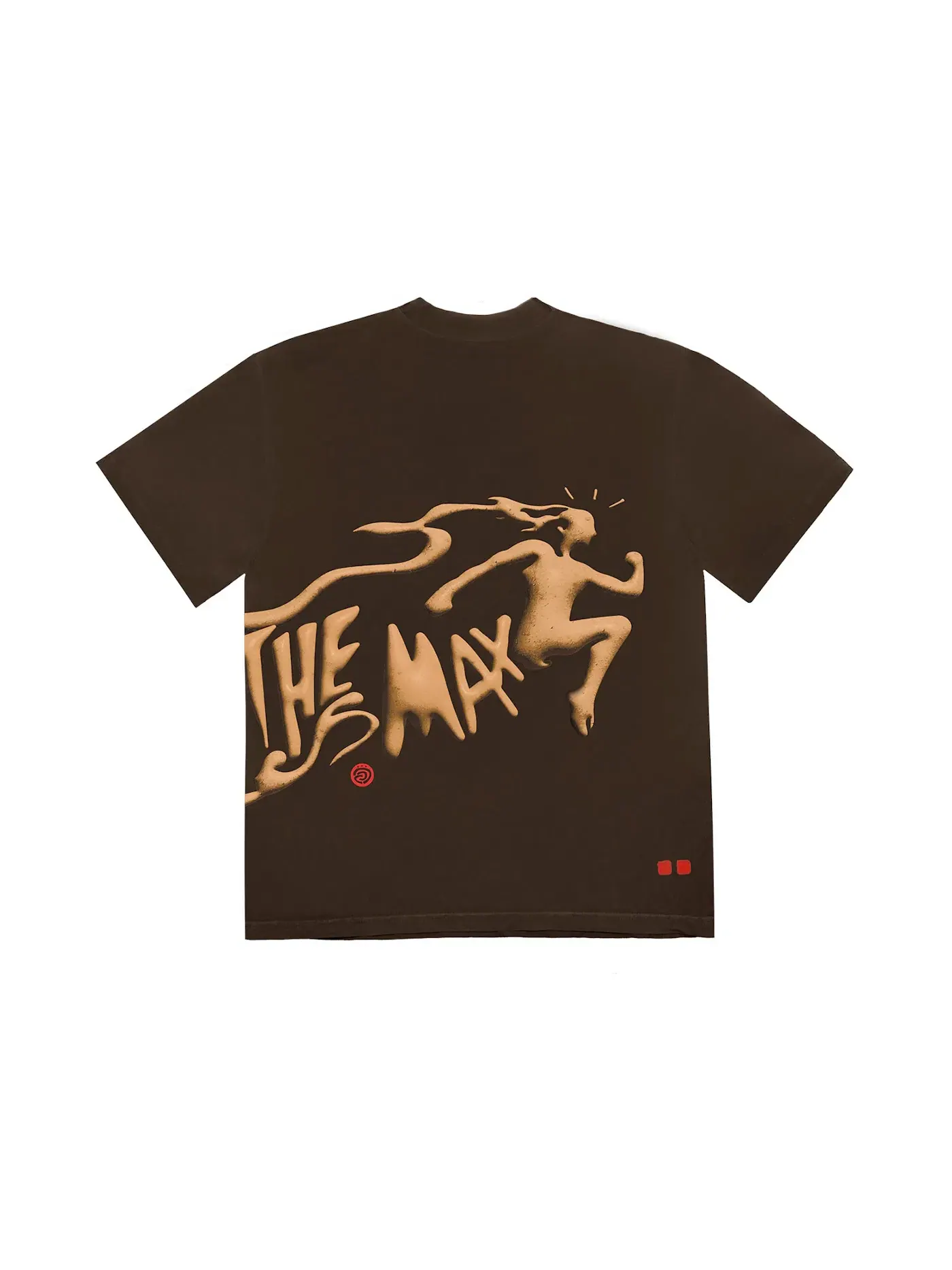 Мужская футболка с принтом Travis Scott Cactus Jack 2 The Max T-shirt — изображение 1 из 2, коричневый