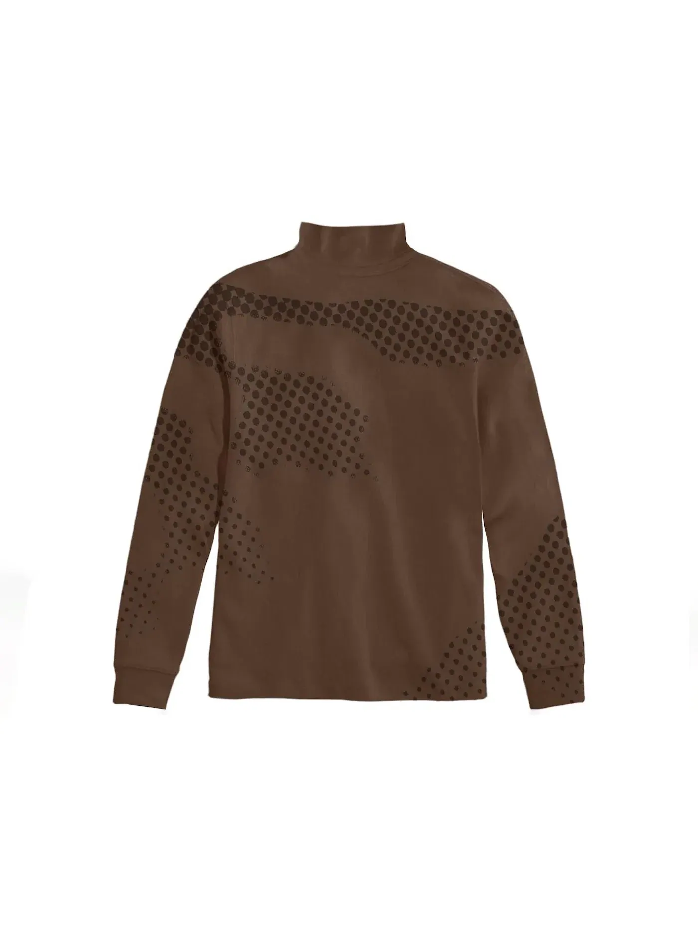Мужская футболка с высоким воротом Mock Neck Travis Scott — изображение 2 из 2, коричневый