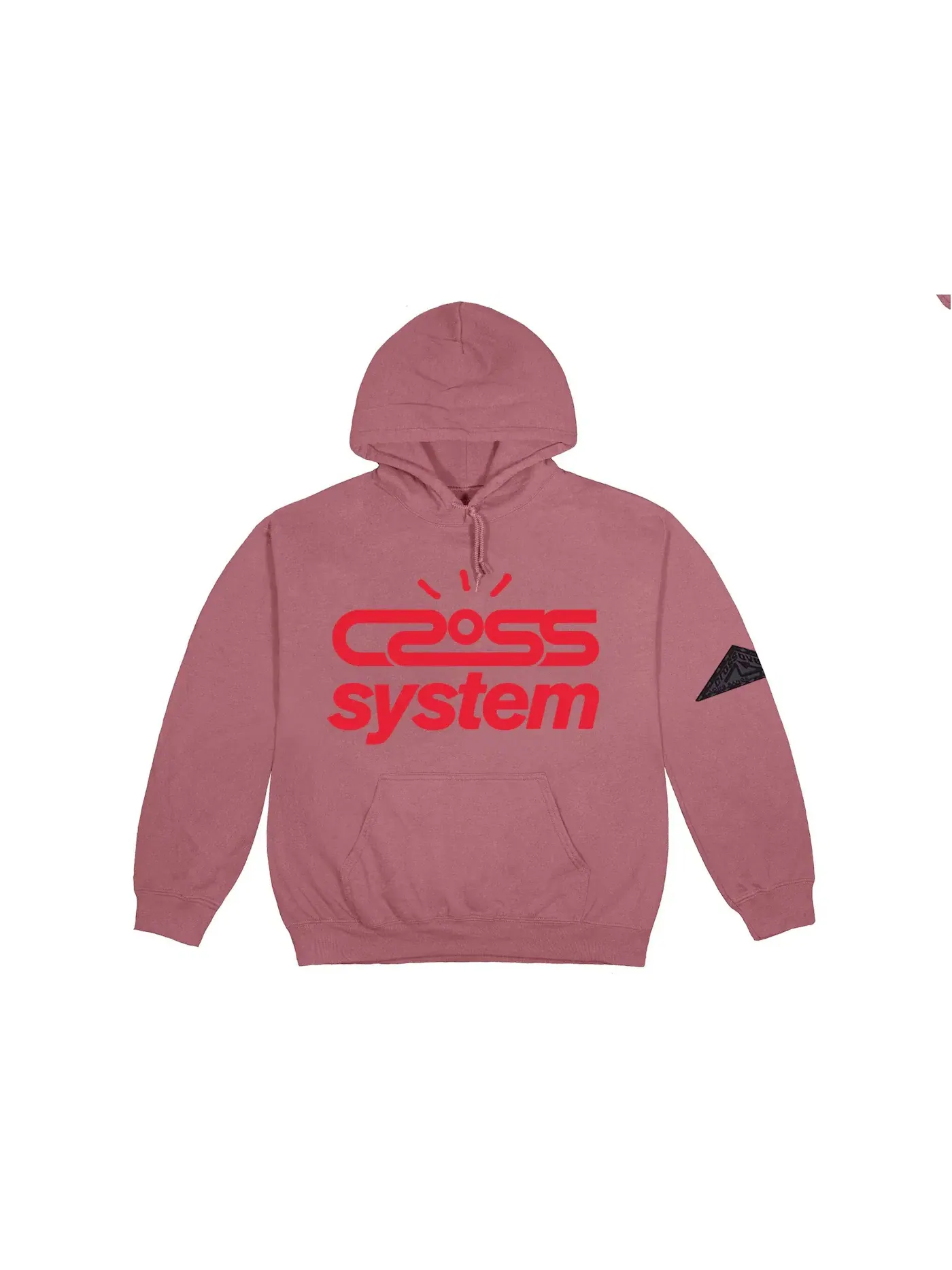 Мужская худи с принтом Cross System Travis Scott — изображение 1 из 2, фиолетовый