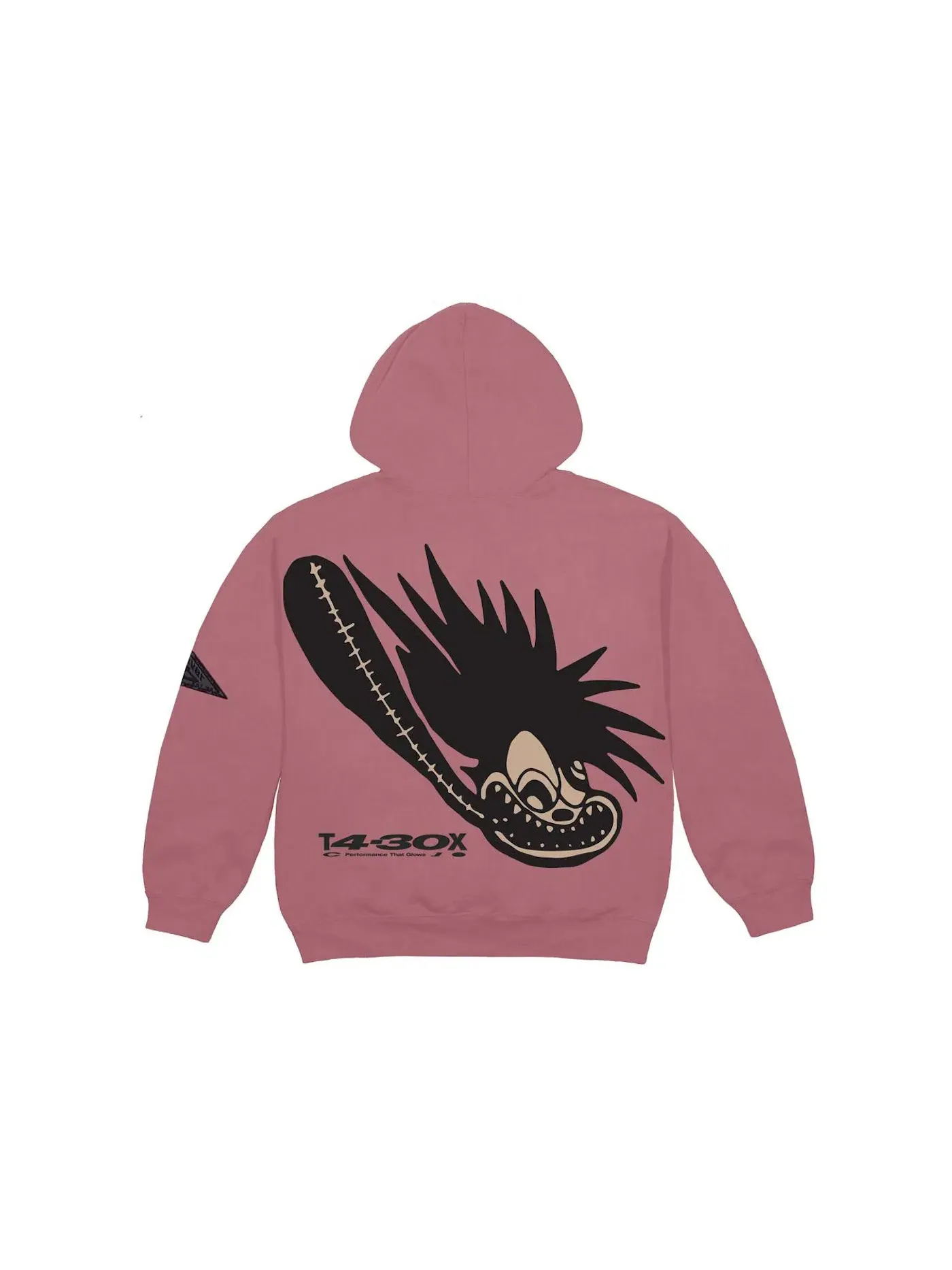 Мужская худи с принтом Cross System Travis Scott — изображение 2 из 2, фиолетовый