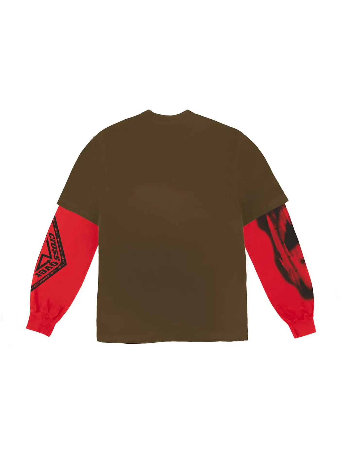 Мужская футболка с длинным рукавом Travis Scott Cactus Jack Crossover Longsleeve Tee — изображение 2 из 2, коричневый