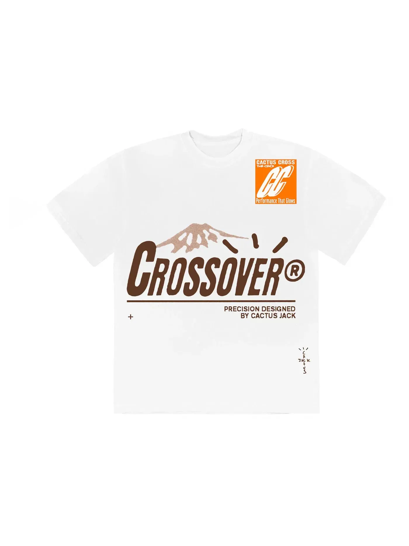 Мужская футболка с принтом Cactus Jack Crossover Tee Travis Scott — изображение 1 из 2, белый