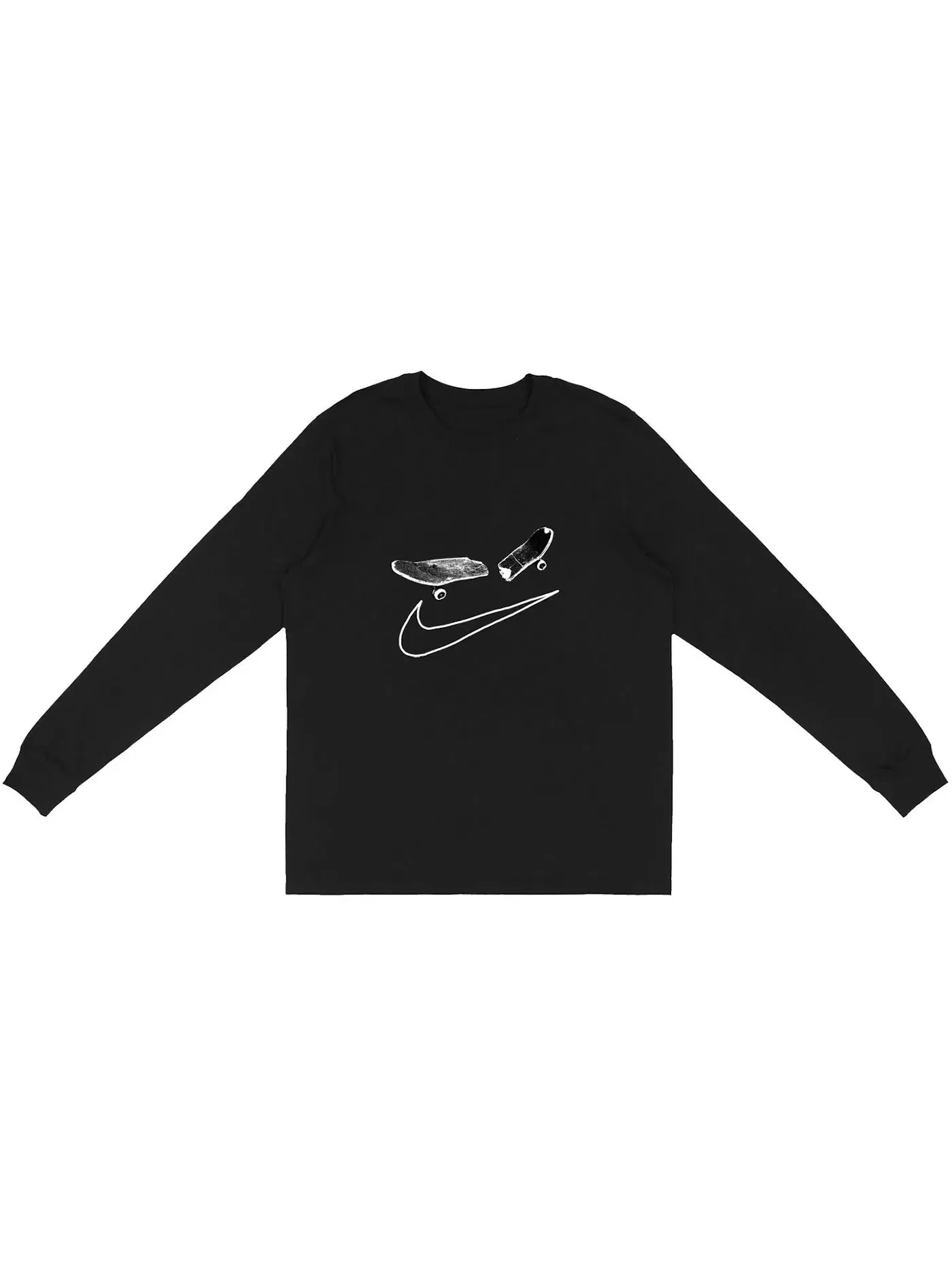 Мужская футболка с длинным рукавом Travis Scott Cactus Jack For Nike SB — изображение 1 из 2, черный