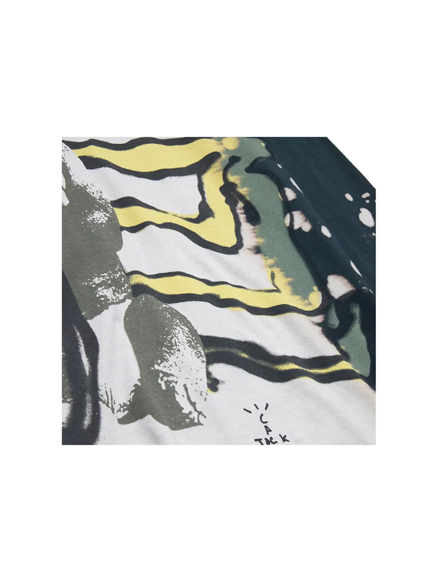 Мужская футболка с длинным рукавом Travis Scott Cactus Jack + Kaws For Fragment — изображение 3 из 3, мульти серый