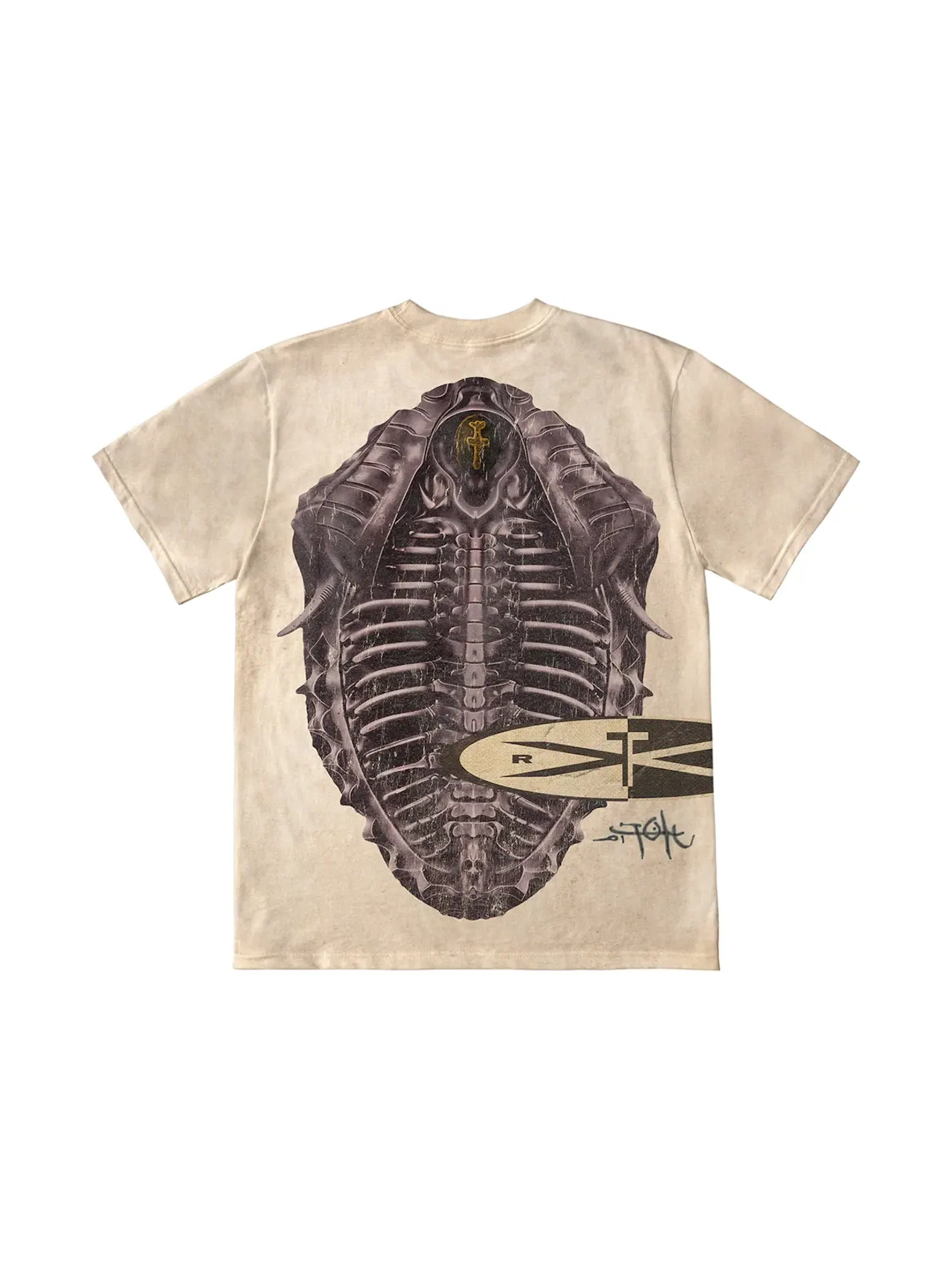Мужская футболка с принтом Travis Scott Cactus Jack Rib Cage Shirt — изображение 2 из 2, мульти