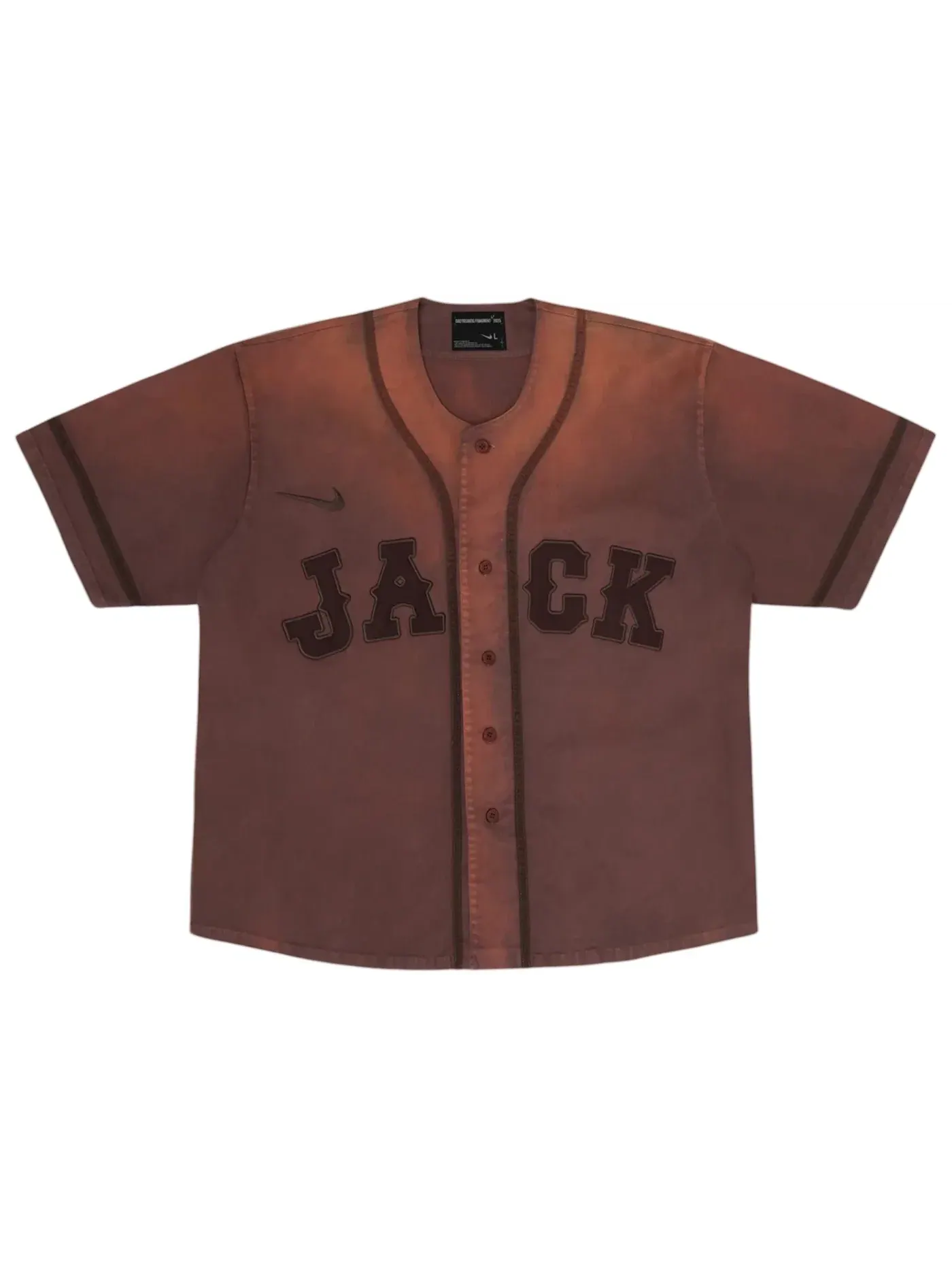 Мужская бейсбольная джерси с принтом Travis Scott Cactus Jack x Fragment x Nike Tokyo Jack Retro — изображение 1 из 2