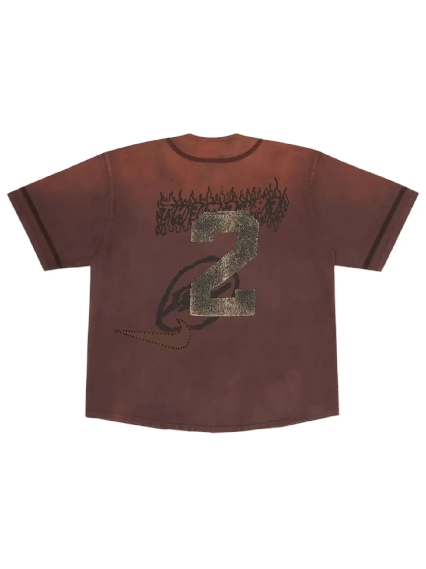 Мужская бейсбольная джерси с принтом Travis Scott Cactus Jack x Fragment x Nike Tokyo Jack Retro — изображение 2 из 2