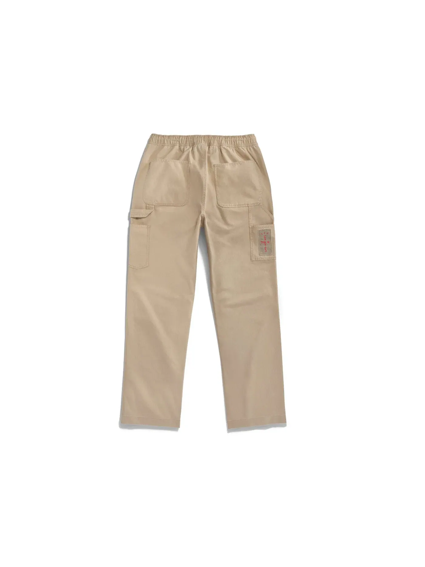 Мужские брюки с принтом Canvas Pant Travis Scott — изображение 2 из 2, хаки/красный
