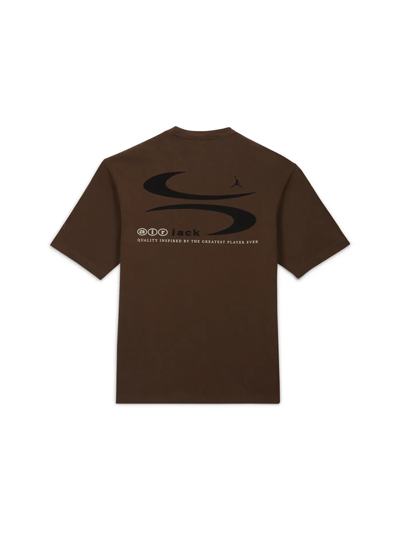 Мужская футболка с принтом Travis Scott Cactus Jack x Jordan MJ TS Logo Tee — изображение 1 из 2, коричневый