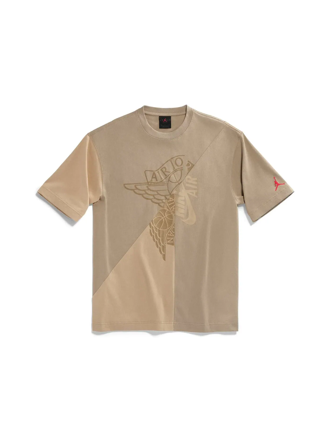 Мужская футболка с принтом Cactus Jack x Jordan Travis Scott — изображение 1 из 2, хаки