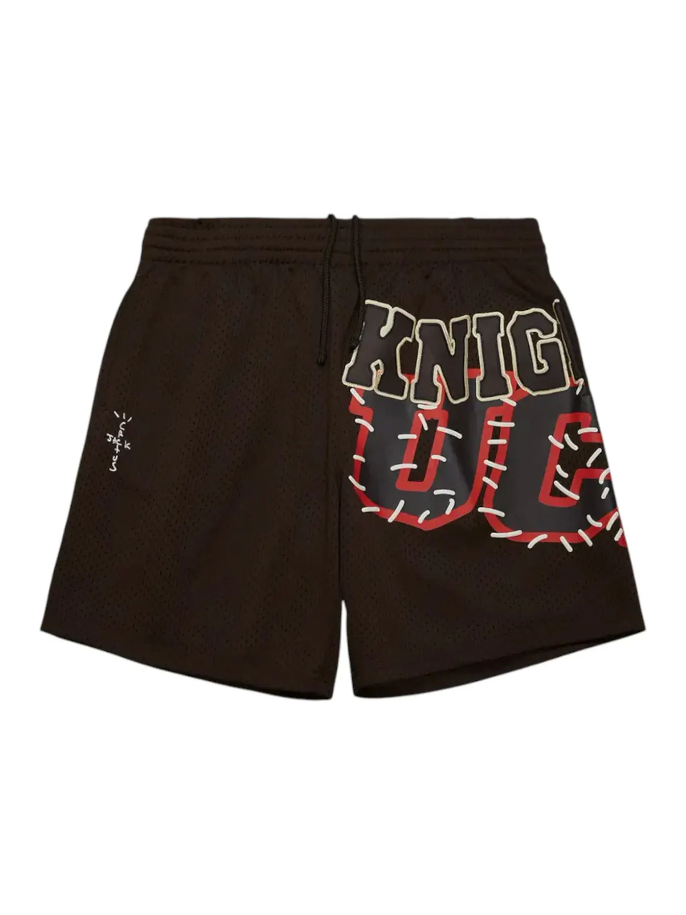 Мужские шорты с принтом Travis Scott Shorts — изображение 1 из 1, коричневый