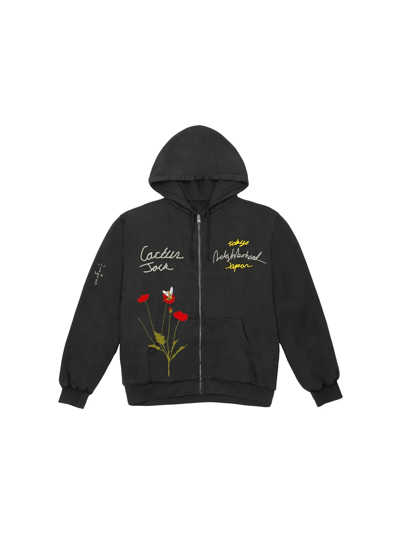 Мужской худи с принтом Cactus Jack x Neighborhood Carousel Travis Scott — изображение 2 из 2, черный