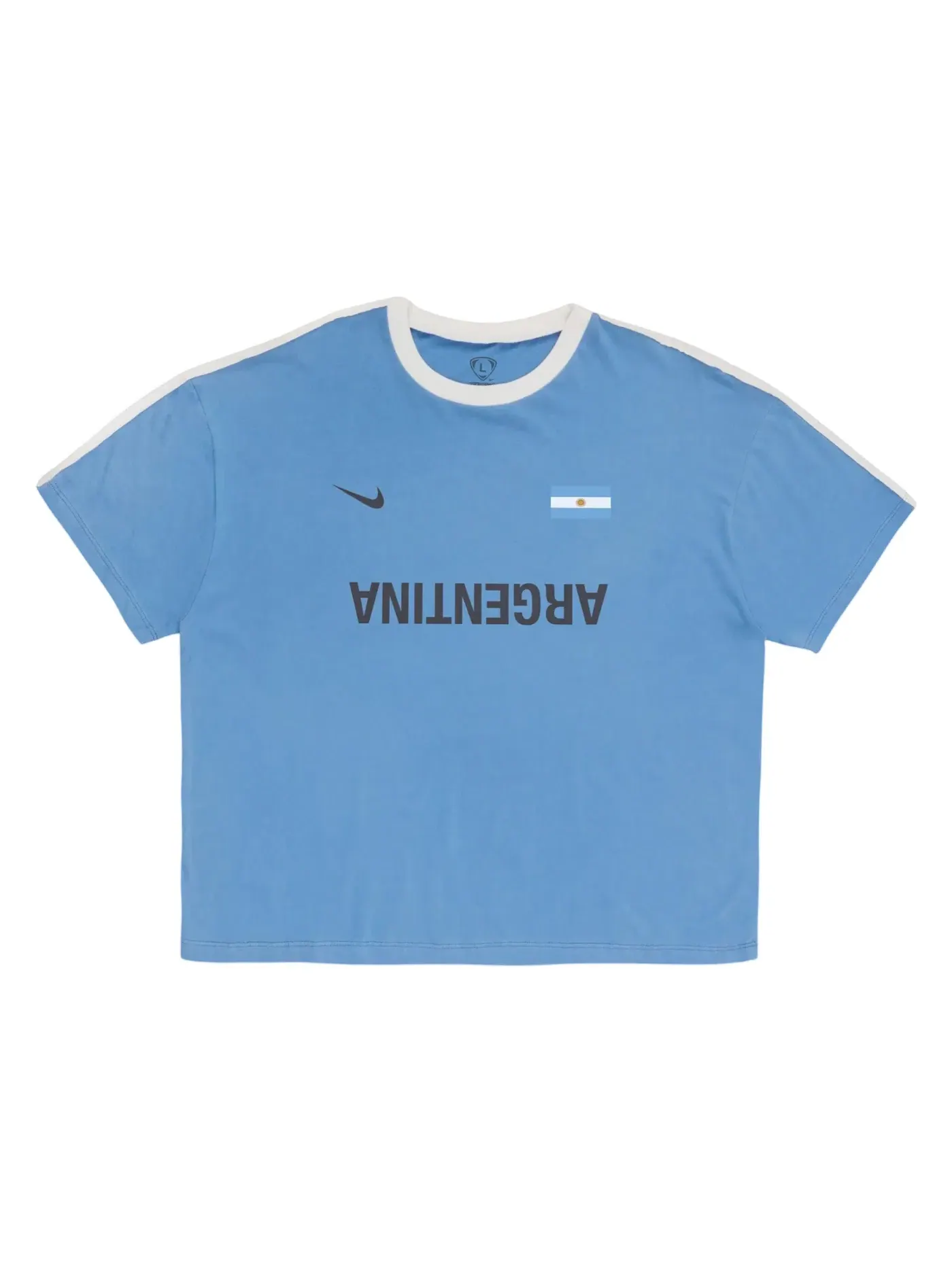 Мужская футболка с принтом Travis Scott Cactus Jack x Nike Argentina Total 90 Tee — изображение 1 из 2, синий