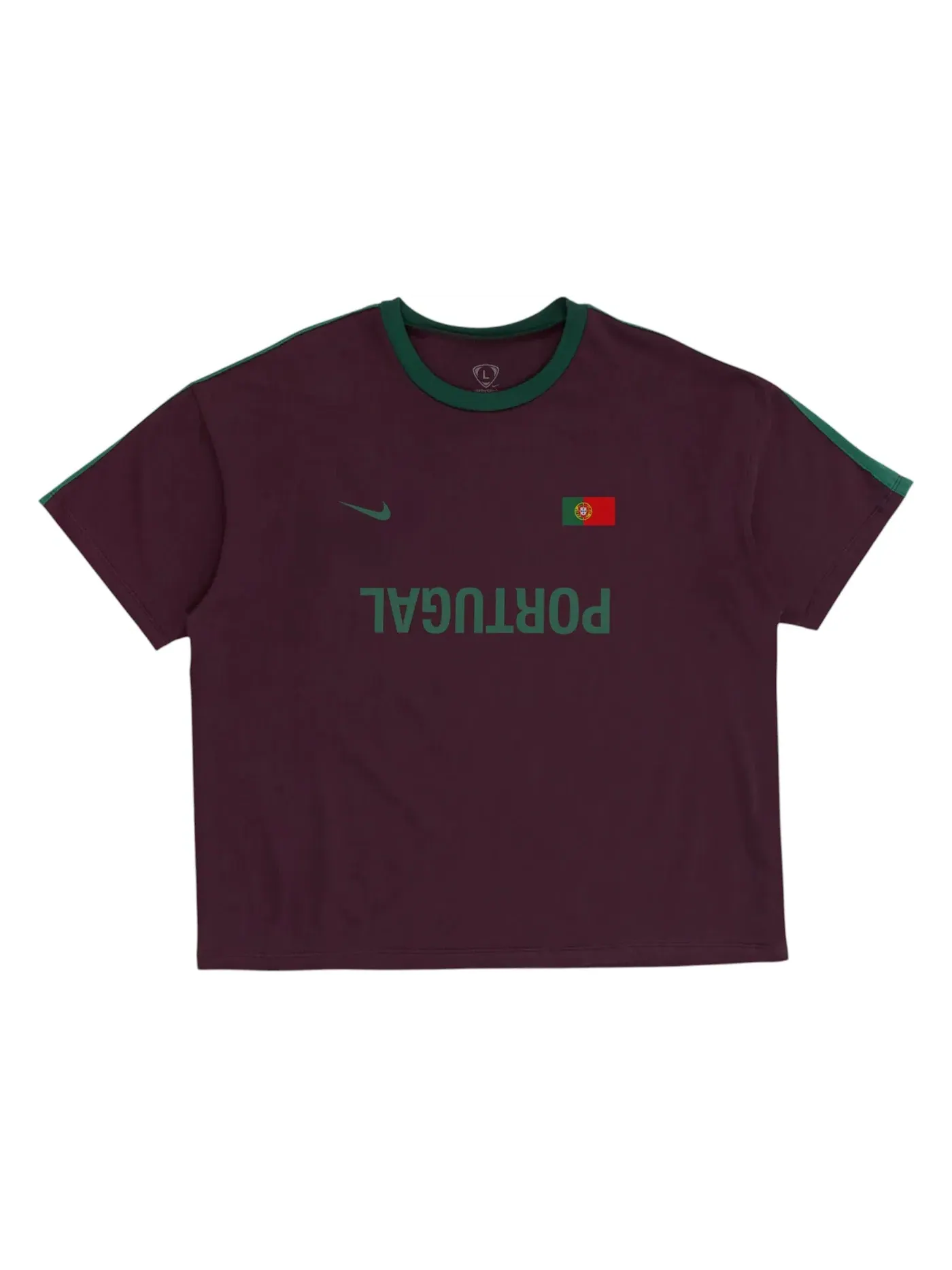 Мужская футболка с принтом Travis Scott Cactus Jack x Nike Portugal Total 90 Tee — изображение 1 из 2, темный красный
