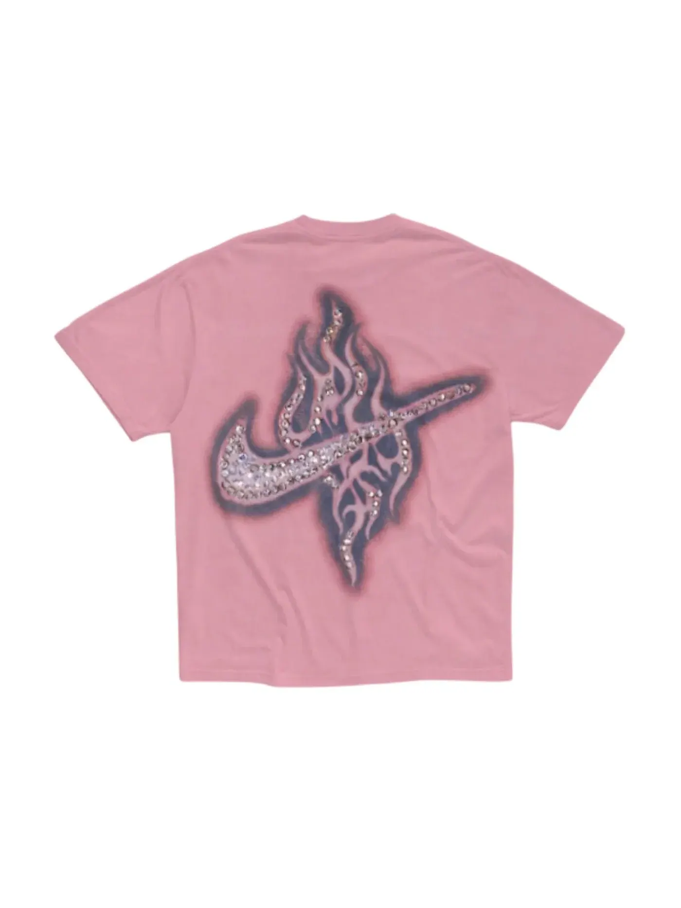 Мужская футболка с принтом Travis Scott Cactus Jack x Nike Rhinstone Tee — изображение 1 из 1, розовый