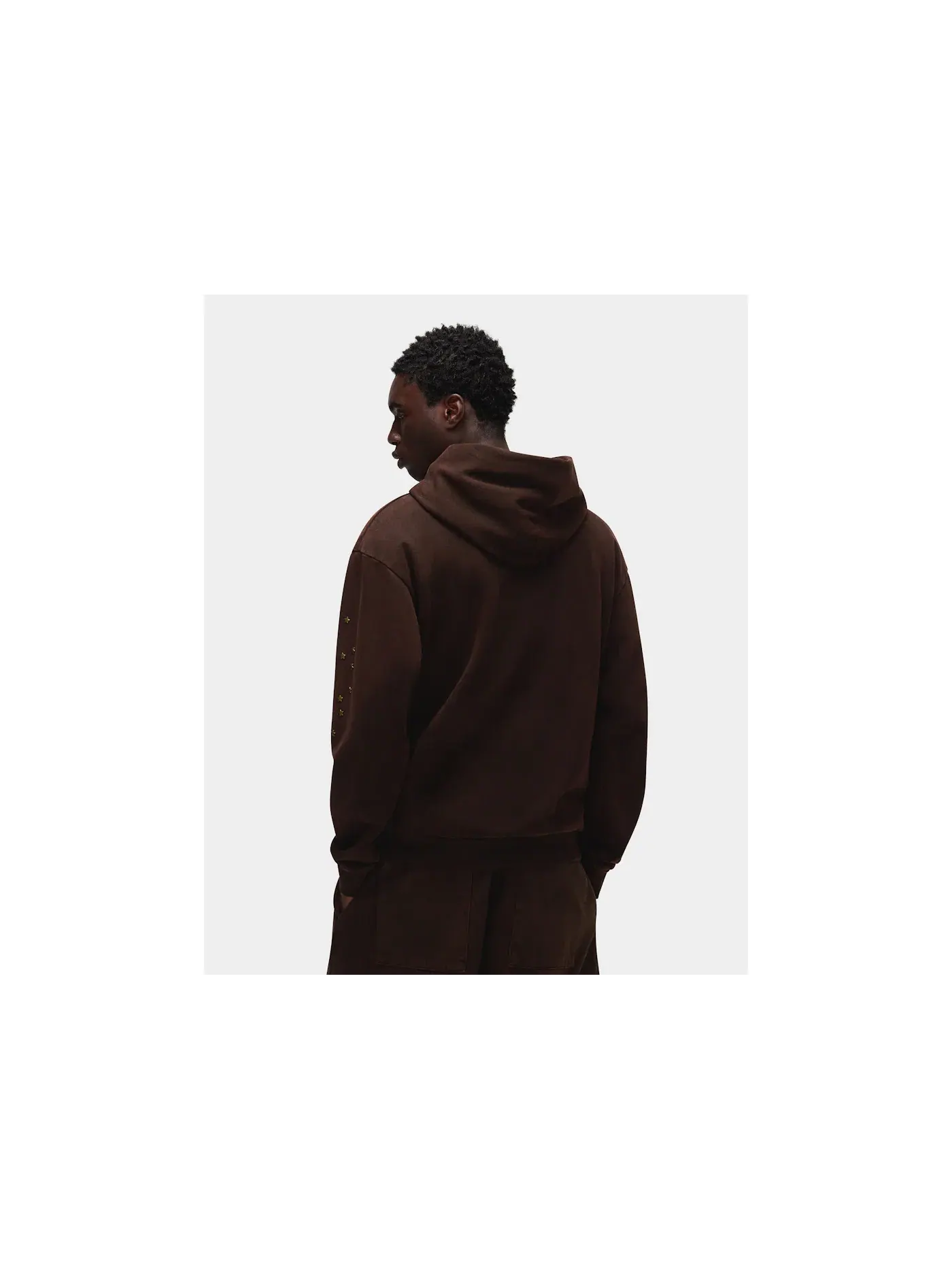 Мужская худи с принтом Days Before Rodeo Travis Scott — изображение 4 из 5, коричневый