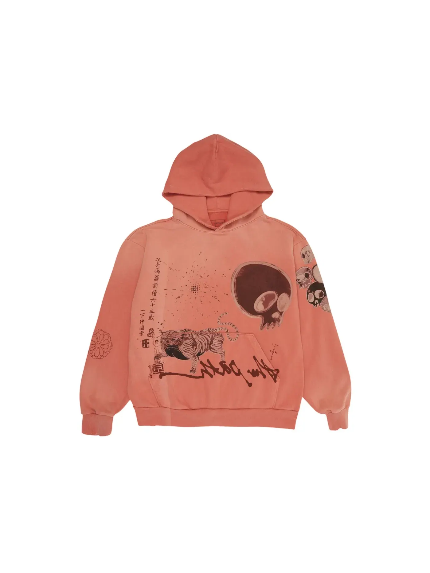 Мужской худи с принтом The Path Hoodie Travis Scott — изображение 1 из 2, оранжевый