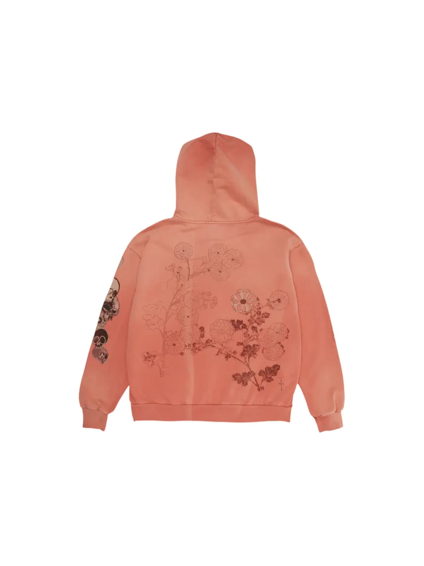 Мужской худи с принтом The Path Hoodie Travis Scott — изображение 2 из 2, оранжевый