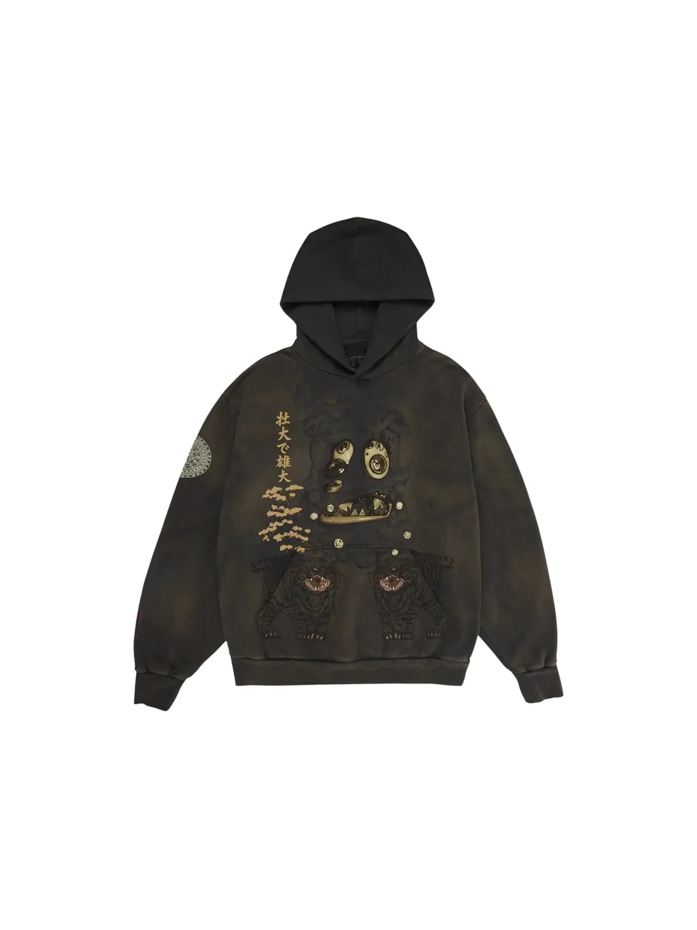 Мужская худи с принтом Hollow Hoodie Travis Scott — изображение 1 из 2, коричневый