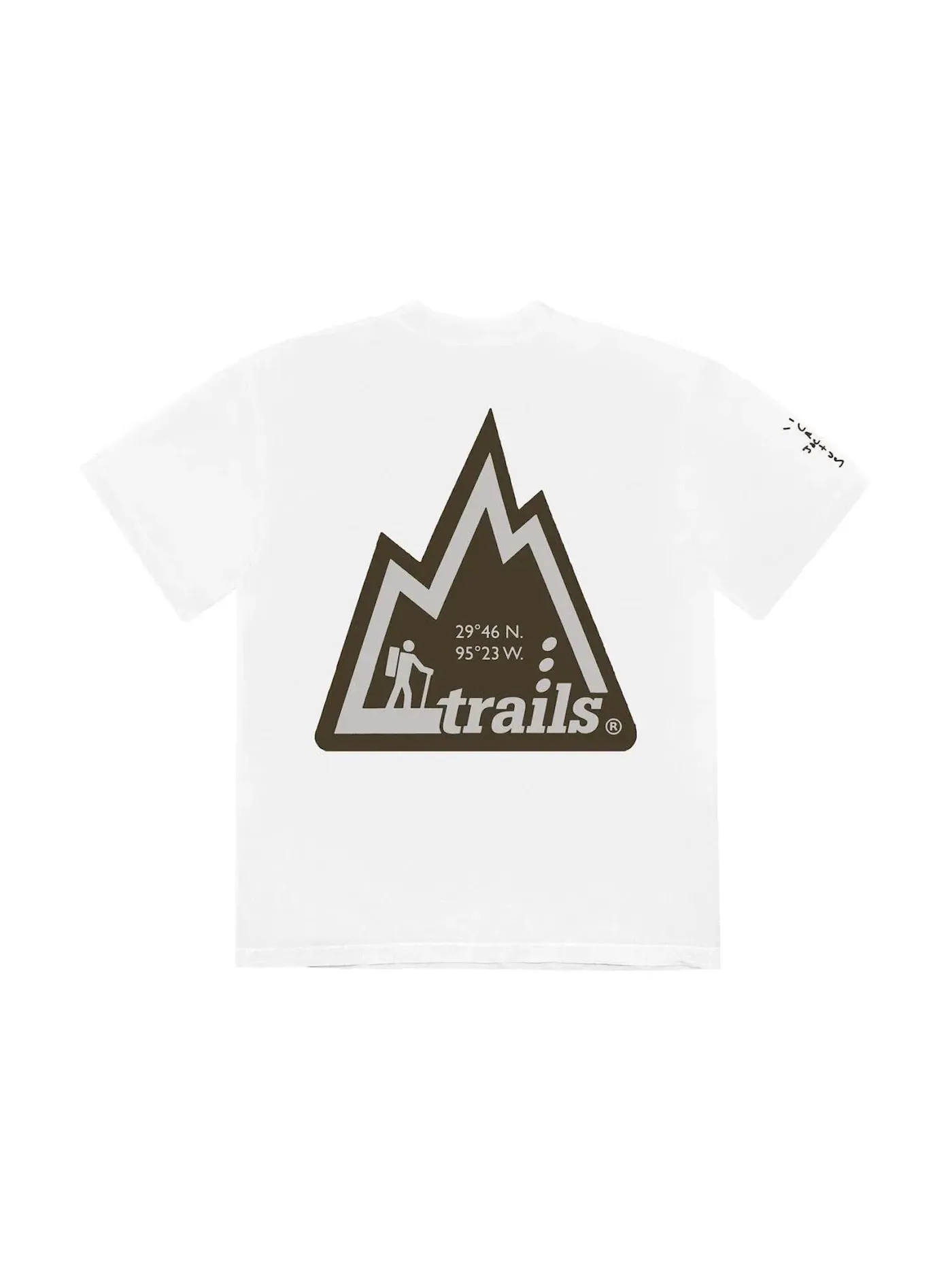 Мужская футболка с принтом Travis Scott T-shirt — изображение 2 из 2, белый