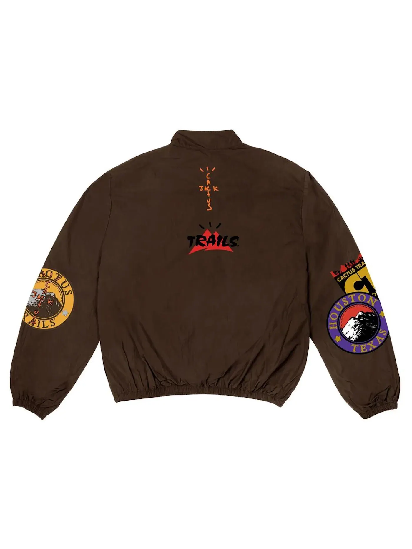 Мужская ветровка с половиной застежки-молнии Travis Scott Cactus Trails — изображение 2 из 2, коричневый
