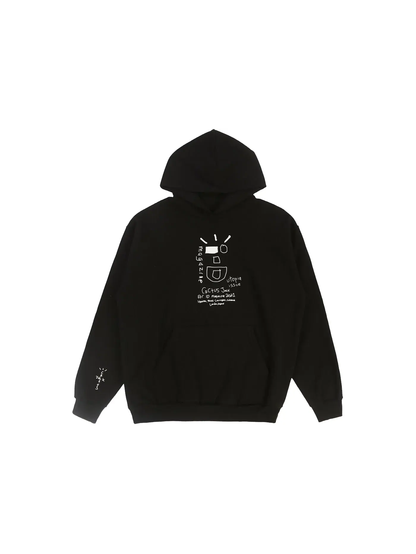 Мужской худи с принтом Travis Scott Hoodie — изображение 1 из 1, черный