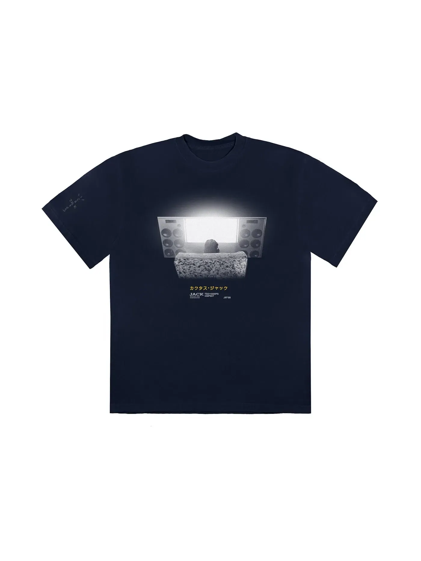 Мужская футболка с принтом Travis Scott T-shirt Travis Scott — изображение 1 из 2, черный
