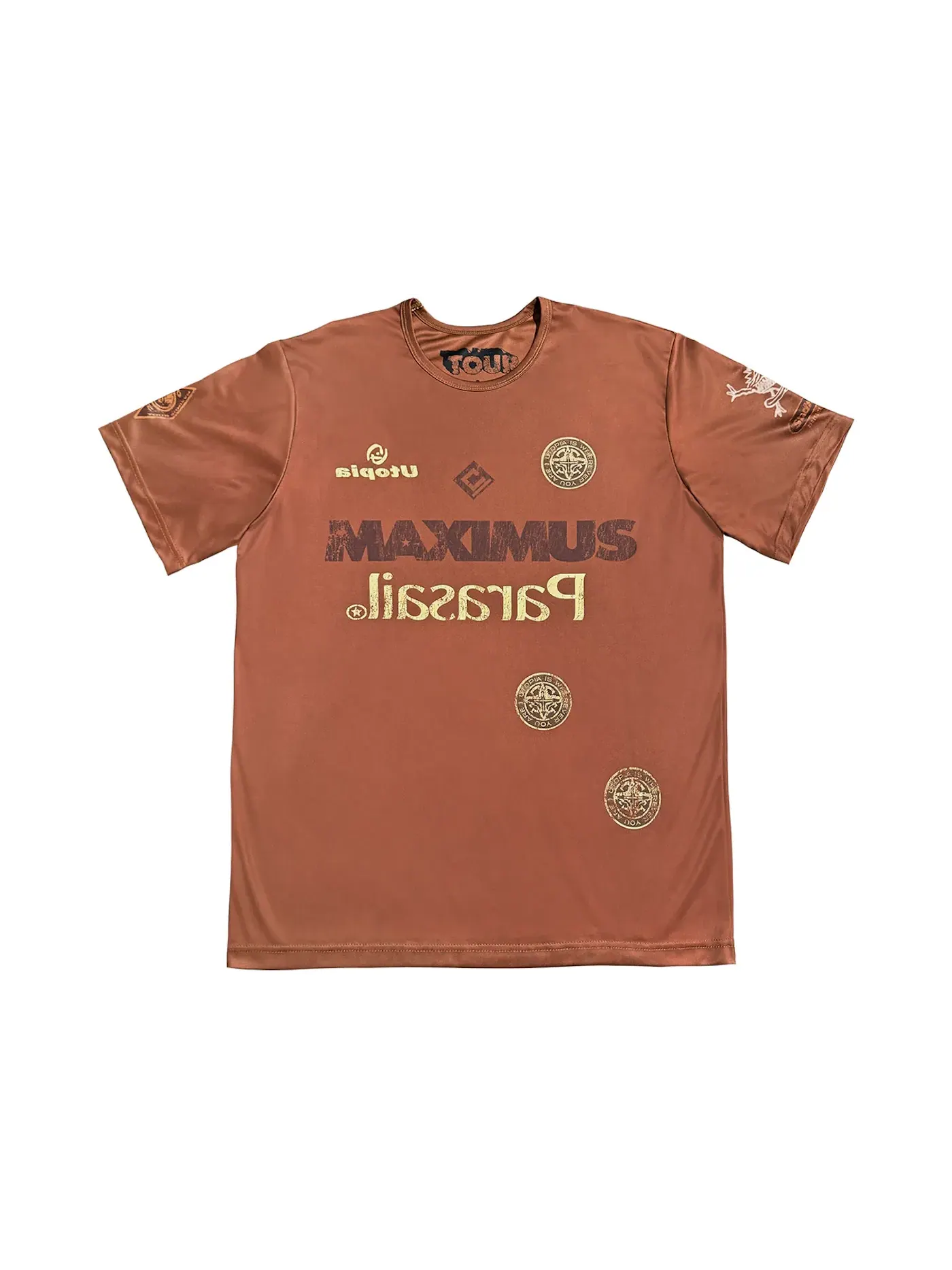 Мужская футбольная джерси с принтом Circus Maximus Travis Scott — изображение 1 из 2, коричневый