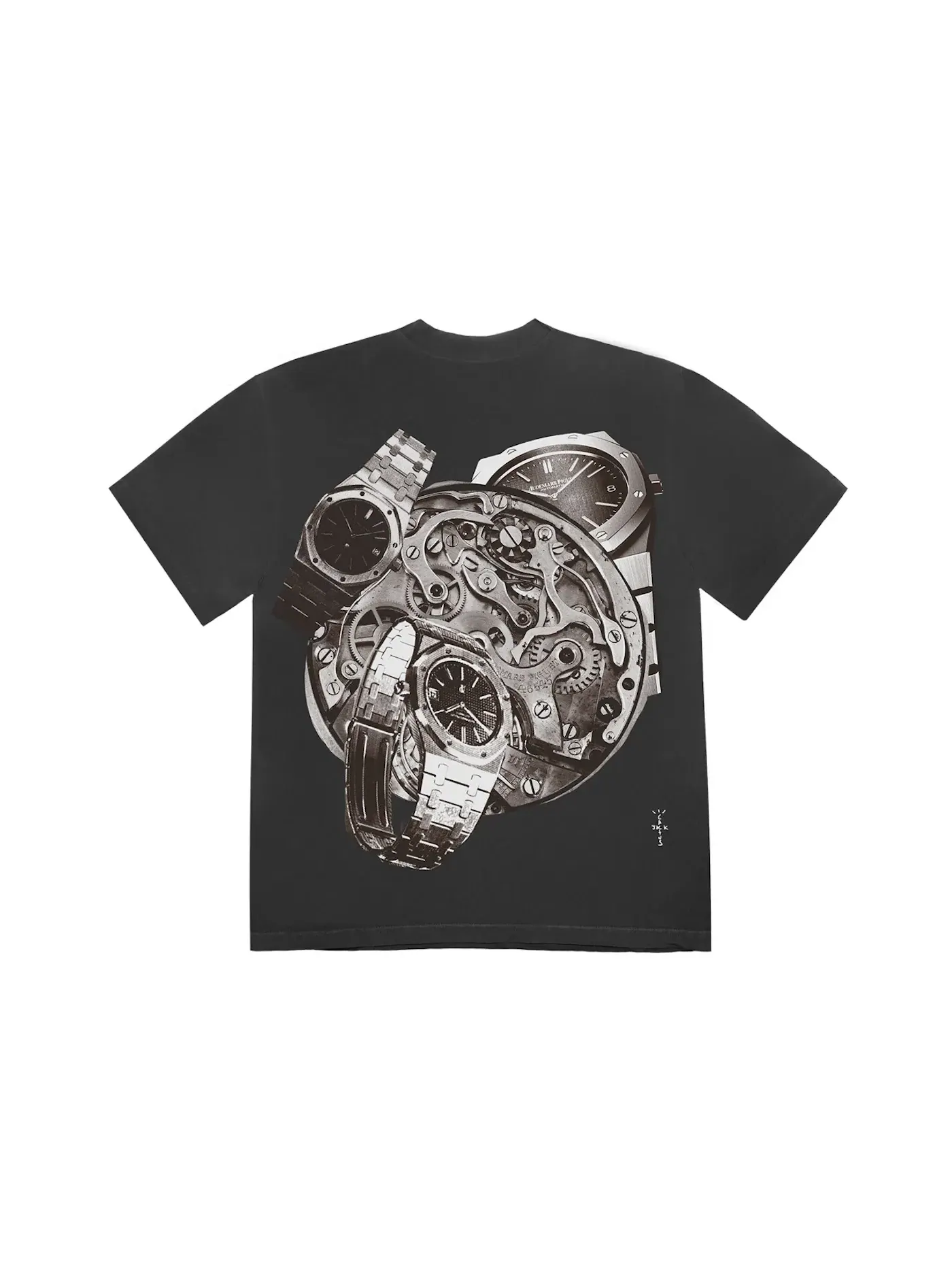 Мужская футболка с принтом Travis Scott CJ x Audemars Piguet Collage Tee — изображение 1 из 2, черный