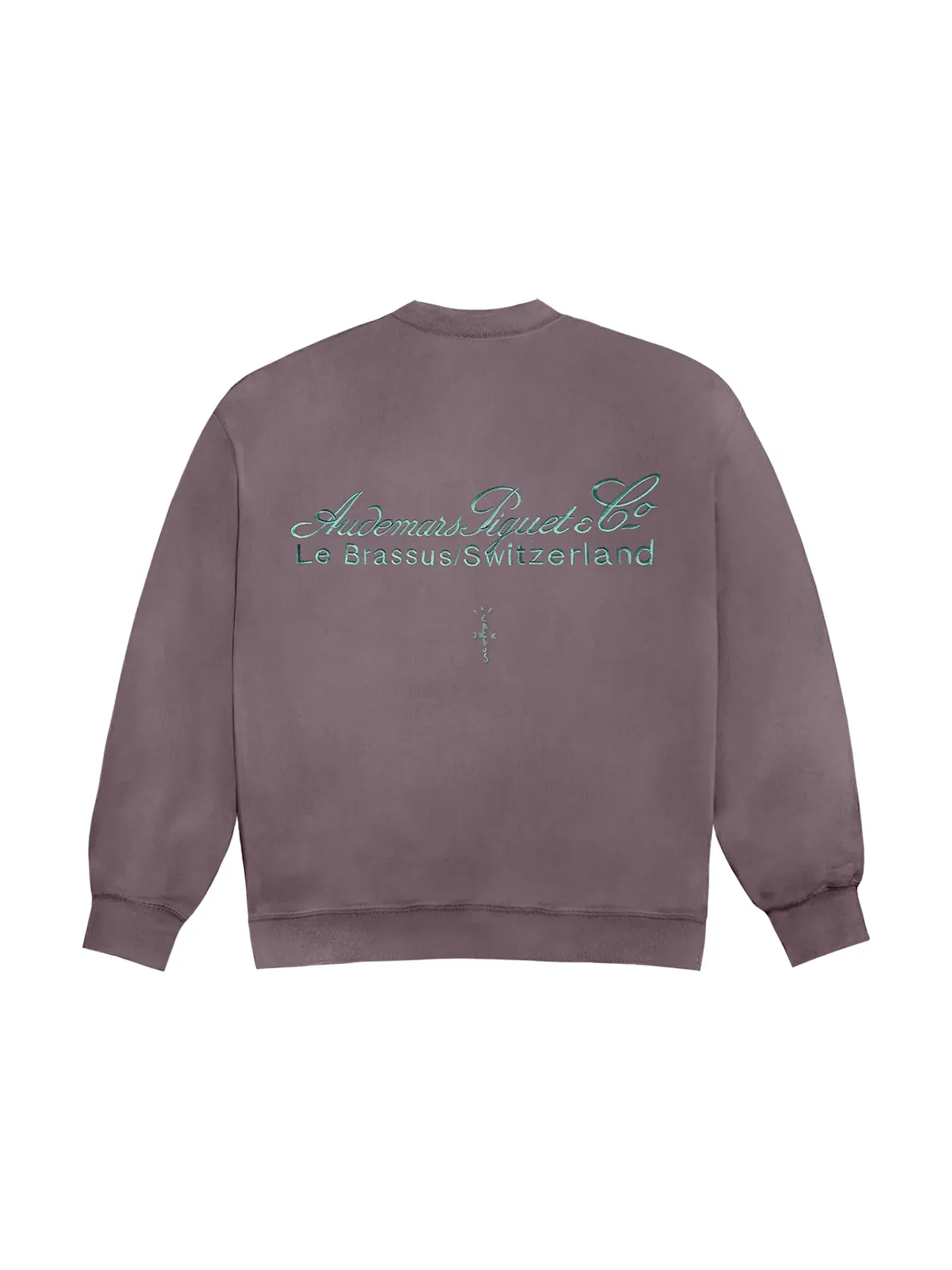 Мужской свитшот с принтом Crewneck Travis Scott — изображение 1 из 2, фиолетовый
