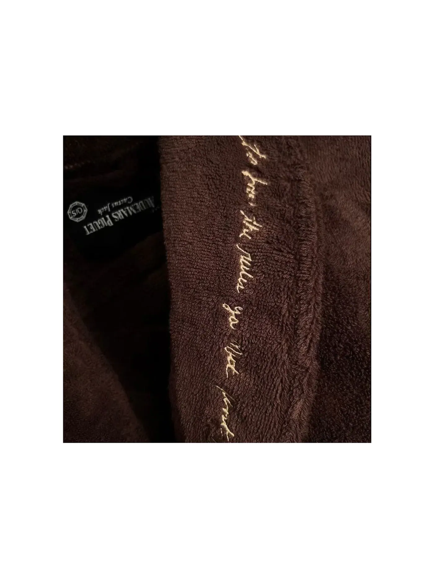 Мужской халат с принтом Robe Travis Scott — изображение 2 из 2, коричневый