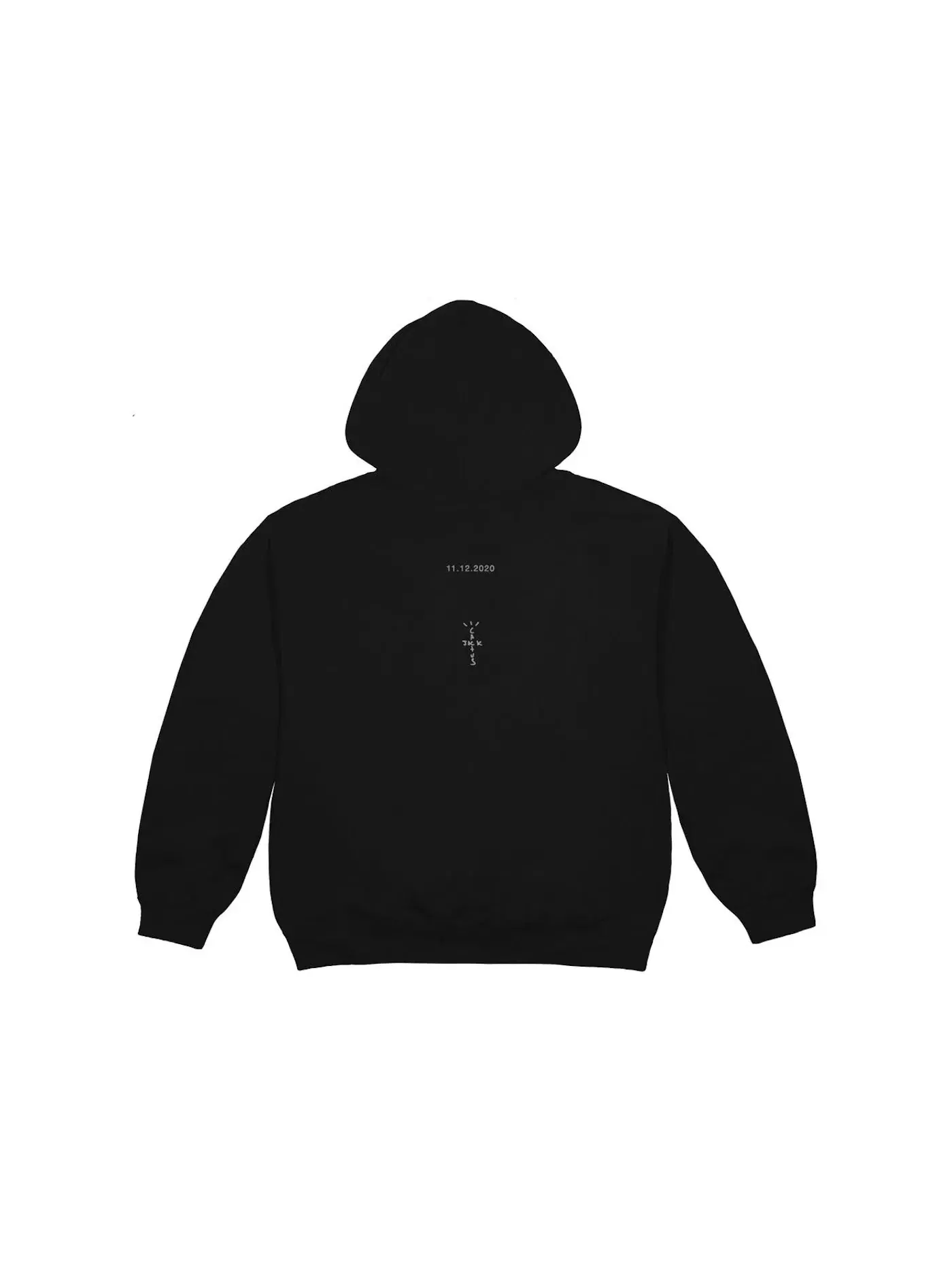Мужская худи с принтом Travis Scott Hoodie — изображение 2 из 2, черный