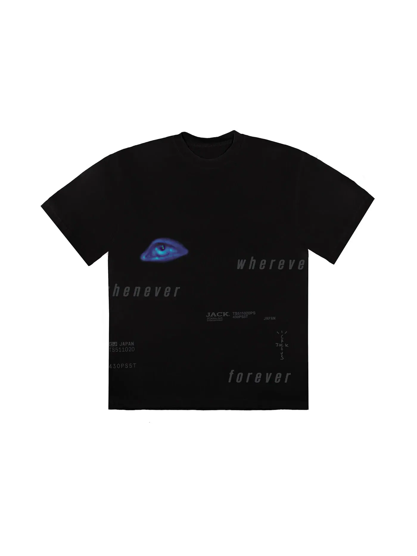 Мужская футболка с принтом Travis Scott T-shirt — изображение 1 из 2, черный