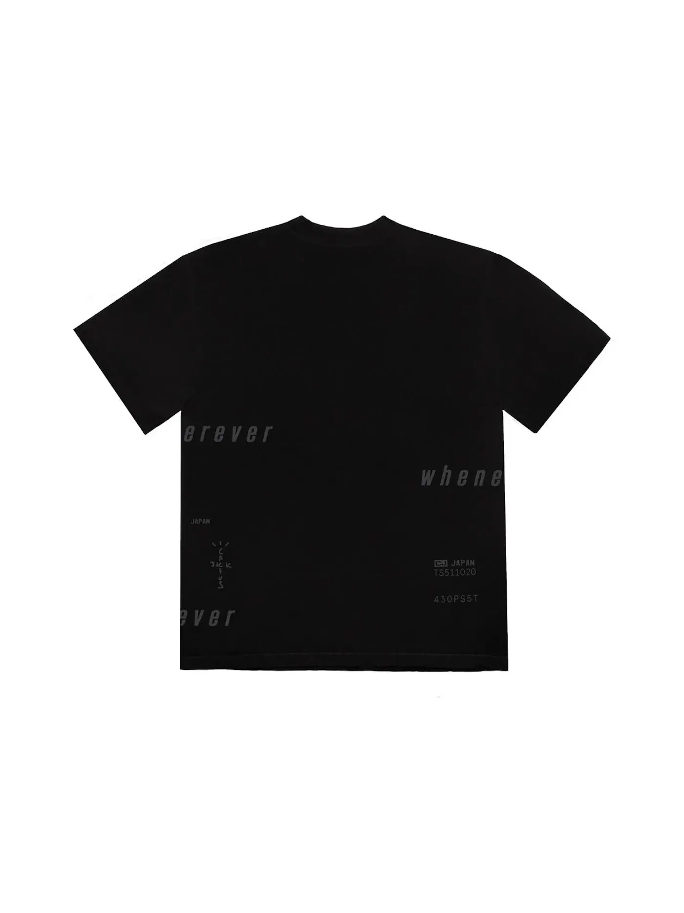 Мужская футболка с принтом Travis Scott T-shirt — изображение 2 из 2, черный
