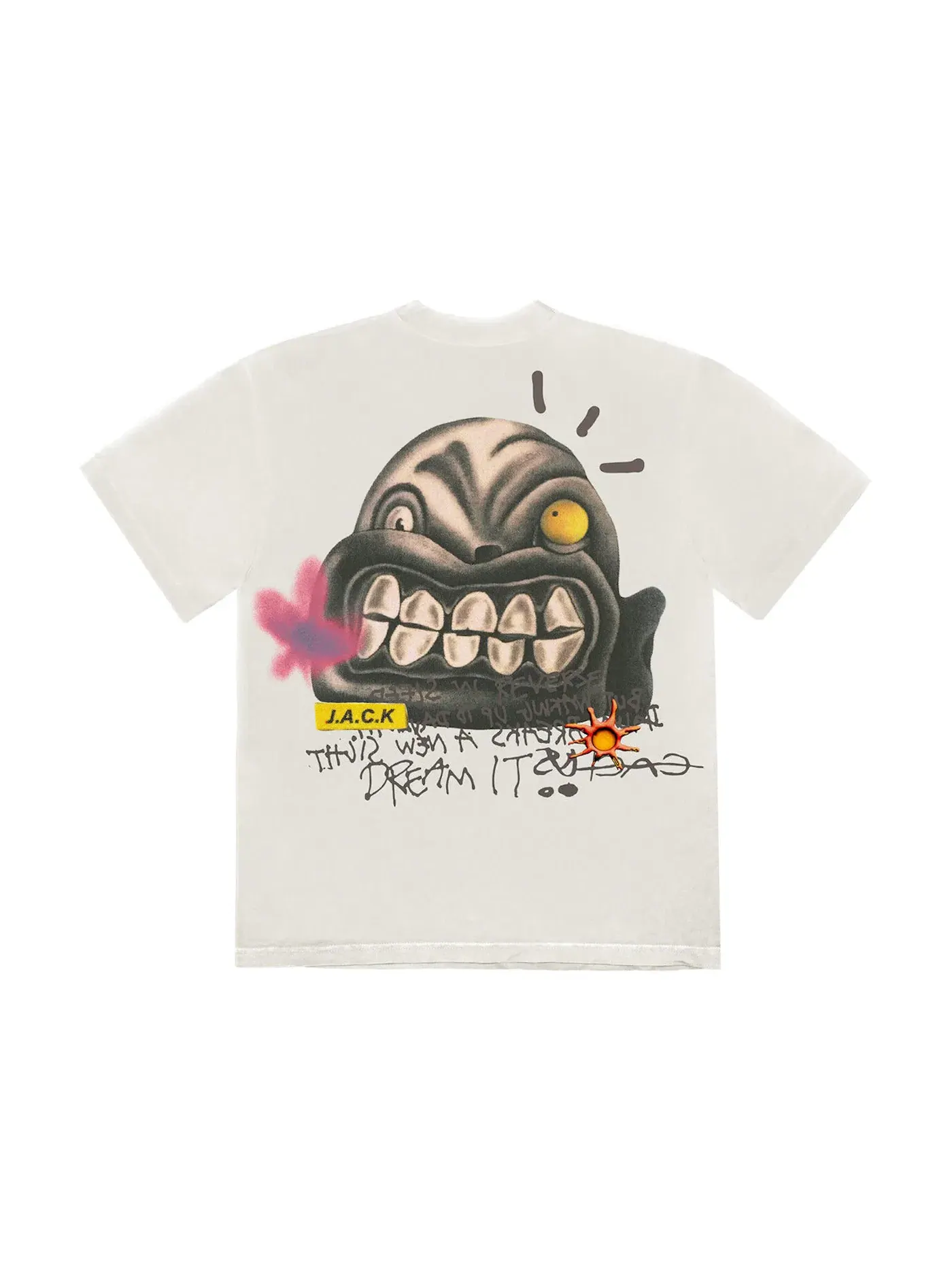 Мужская футболка с принтом Travis Scott Dream It T-Shirt Travis Scott — изображение 2 из 2, прозрачный