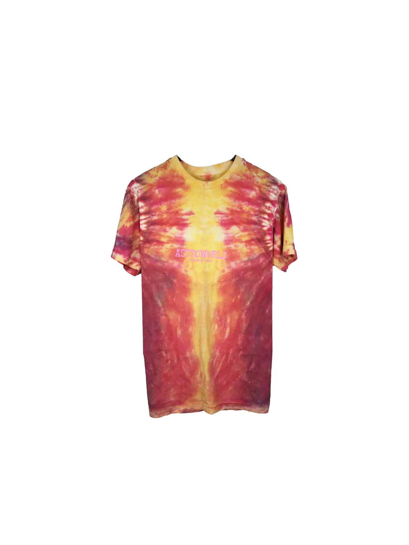 Мужская футболка с принтом Travis Scott Festival Run Firefly Festival Tee Tie Dye — изображение 1 из 2, мульти