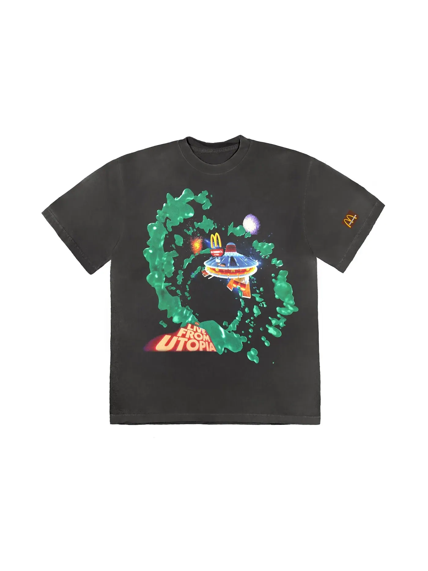Мужская футболка с принтом Travis Scott Fly-Thru T-Shirt Travis Scott — изображение 1 из 2, черный