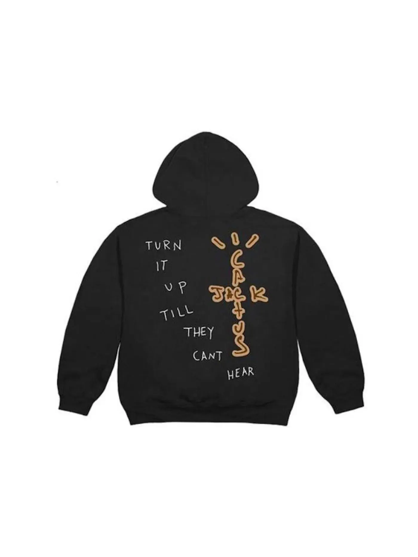 Мужская худи с принтом Highest In The Room Sun Travis Scott — изображение 2 из 2, черный