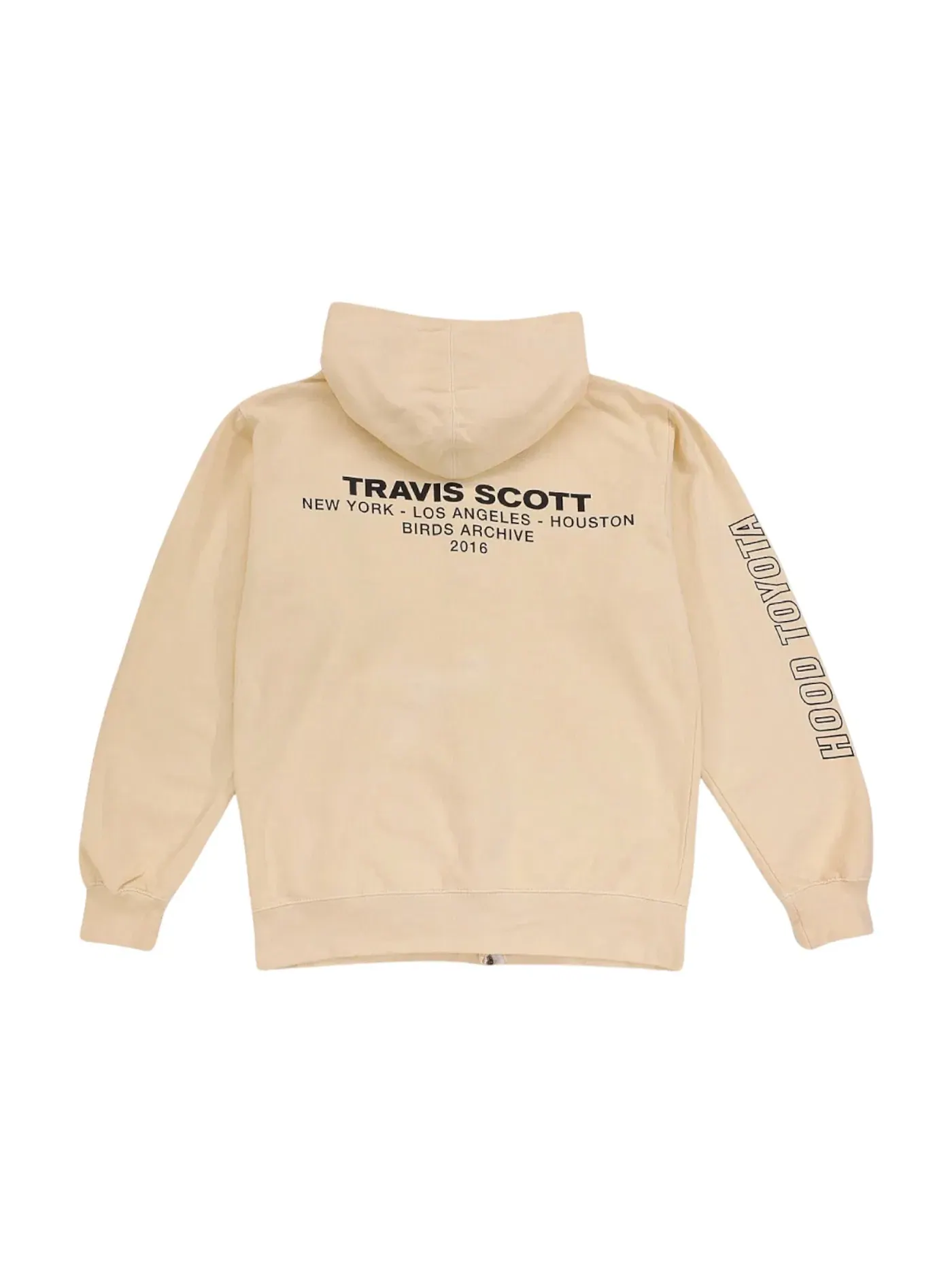 Мужской худи с принтом Hoodie Travis Scott — изображение 1 из 2, бежевый