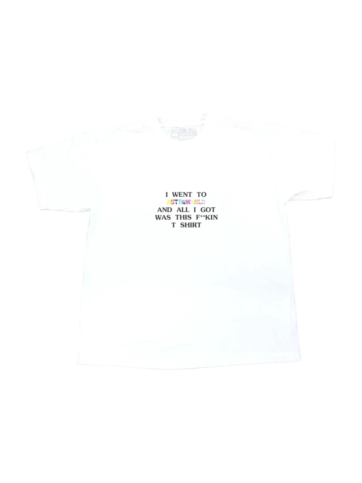 Мужская футболка с принтом Travis Scott Tee — изображение 1 из 2, белый