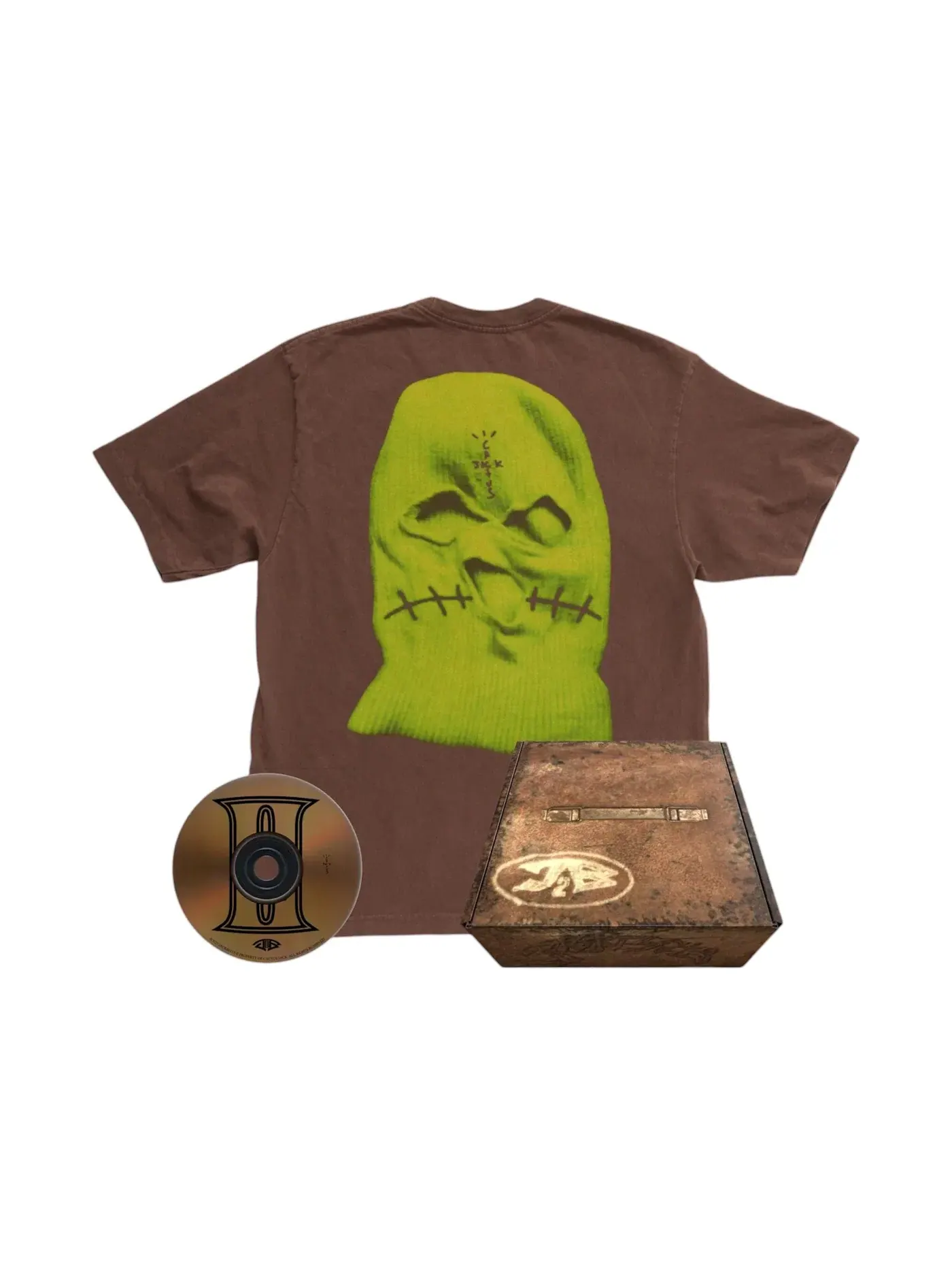 Мужской комплект одежды Box Set Travis Scott — изображение 1 из 2, коричневый