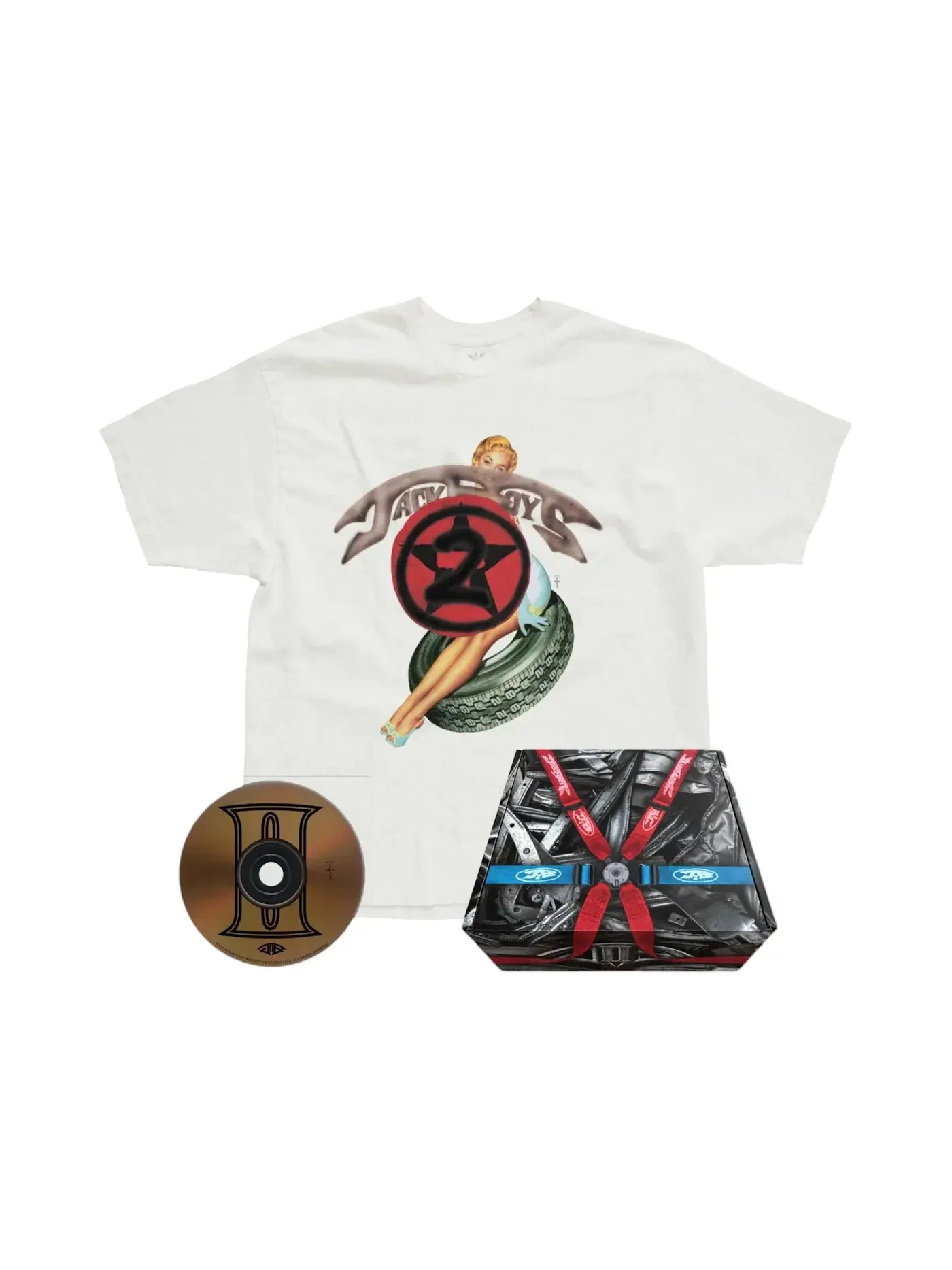 Мужской комплект одежды Travis Scott Jackboys 2 C1 Box Set White — изображение 1 из 2