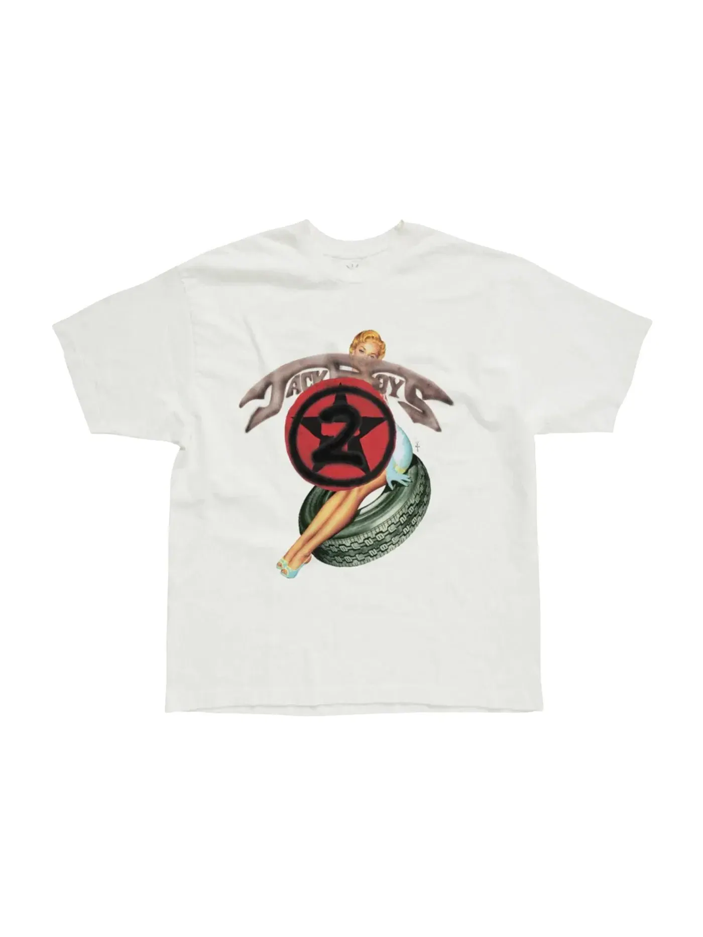 Мужская футболка с принтом Travis Scott Jackboys 2 C1 T-shirt Travis Scott — изображение 1 из 1, белый