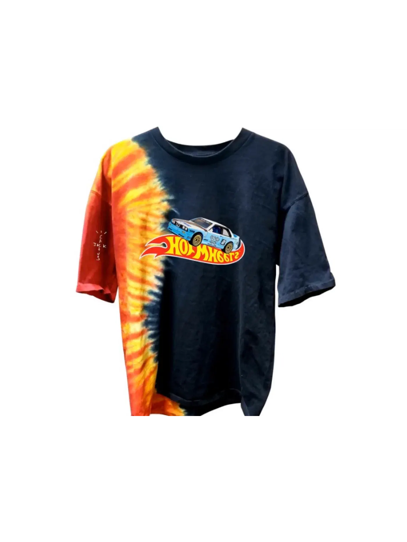 Мужская футболка с принтом Travis Scott JACKBOYS Racing T-Shirt Tie-Dye — изображение 1 из 2, мульти