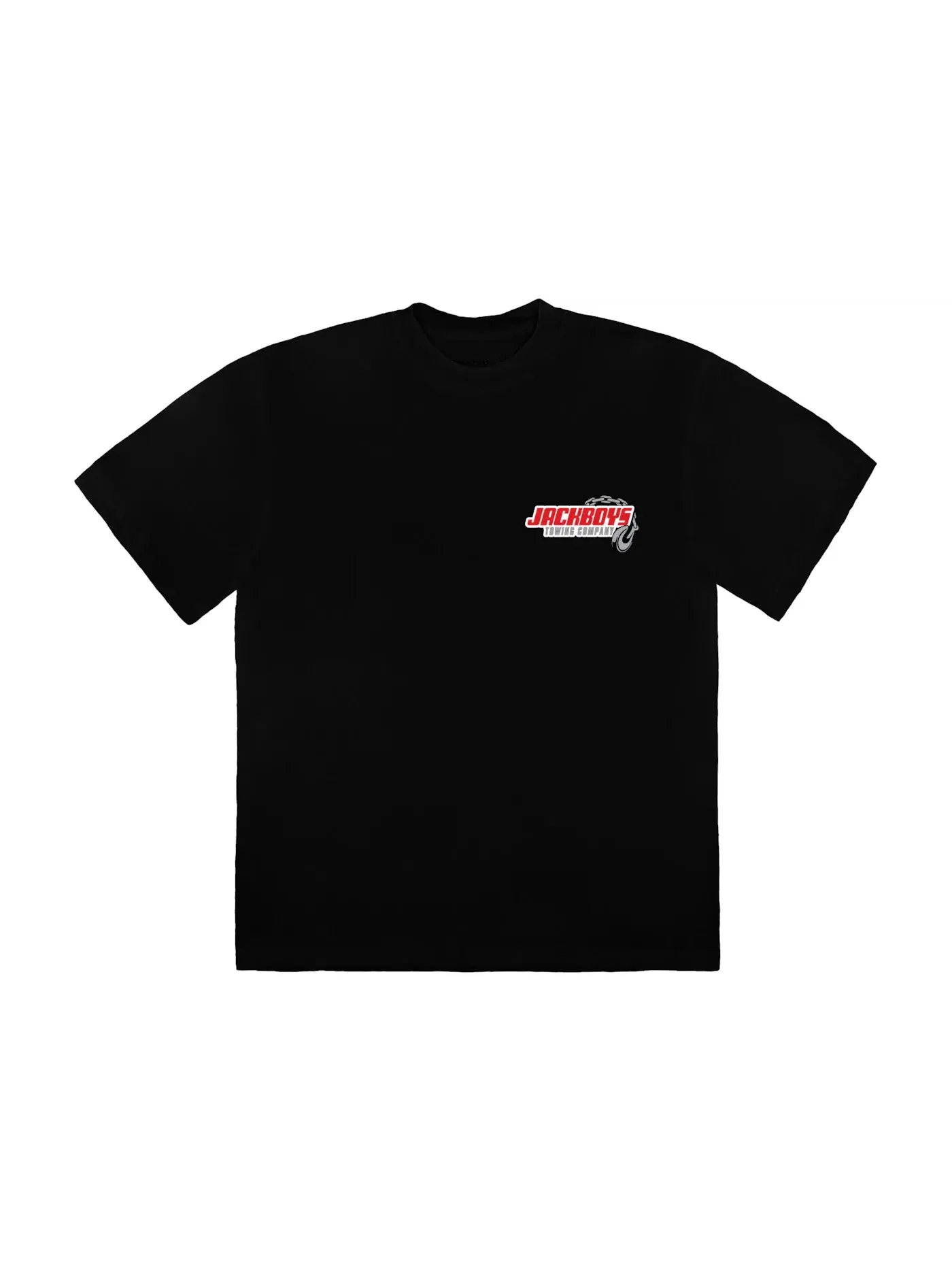 Мужская футболка с принтом Travis Scott JACKBOYS Repo T-Shirt — изображение 1 из 2, черный