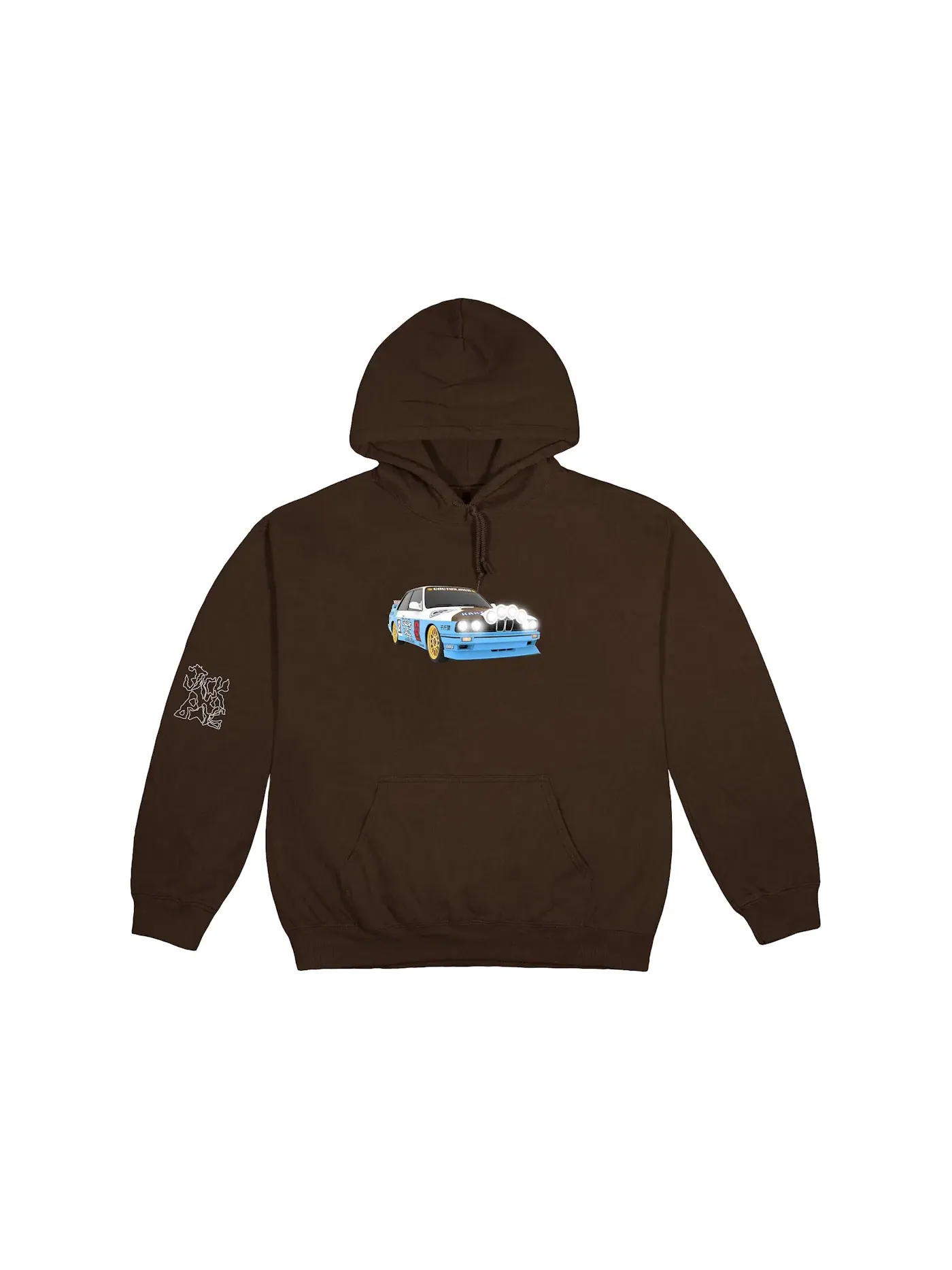 Мужская худи с принтом JACKBOYS Vehicle Hoodie Travis Scott — изображение 1 из 2, коричневый