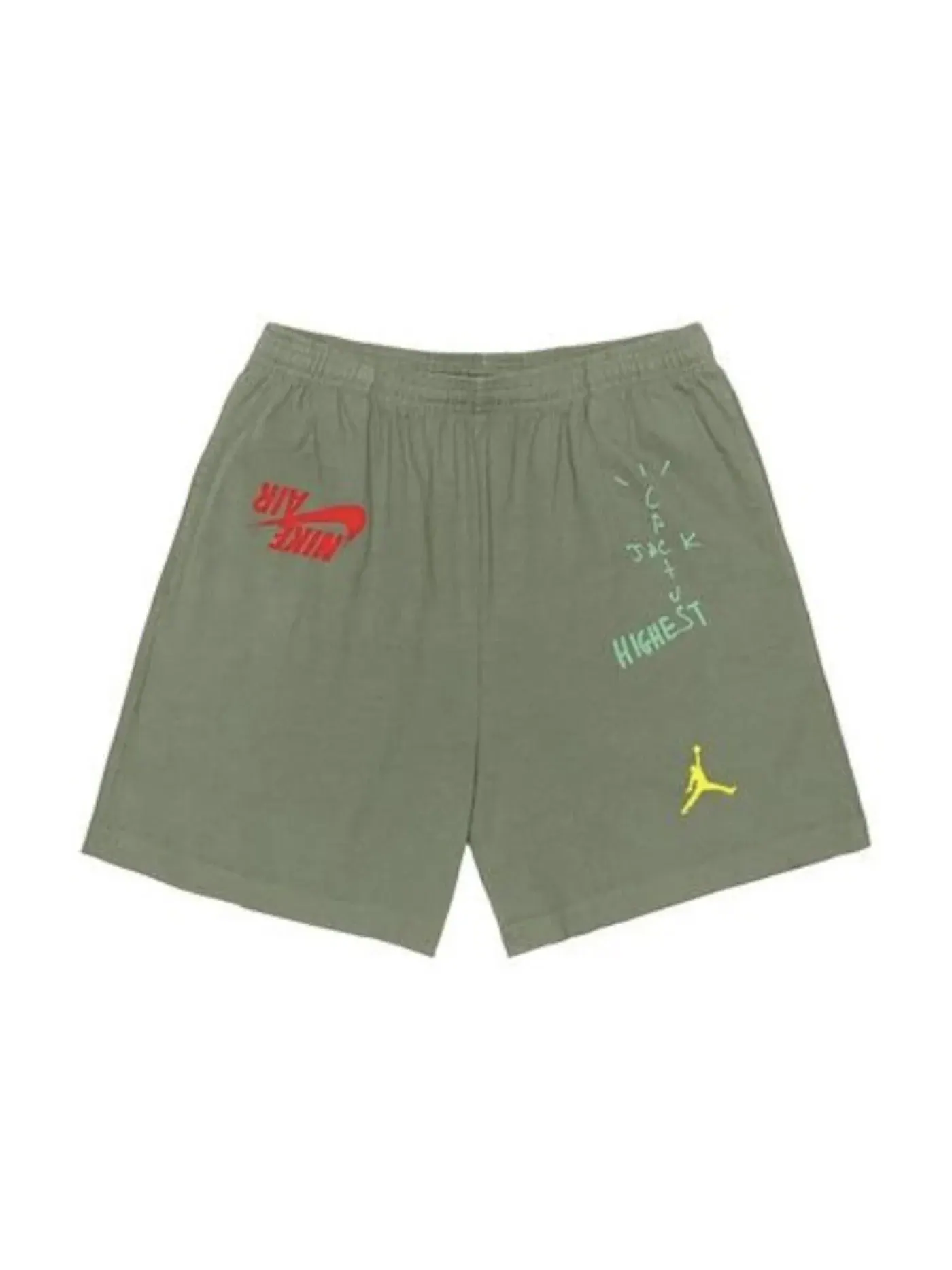 Мужские шорты оливковые Sweatshort Travis Scott — изображение 1 из 1, оливковый