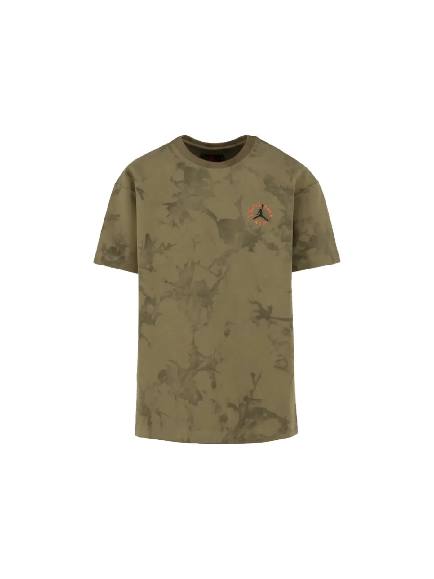 Мужская футболка с принтом Travis Scott Tee Travis Scott — изображение 1 из 1, оливковый